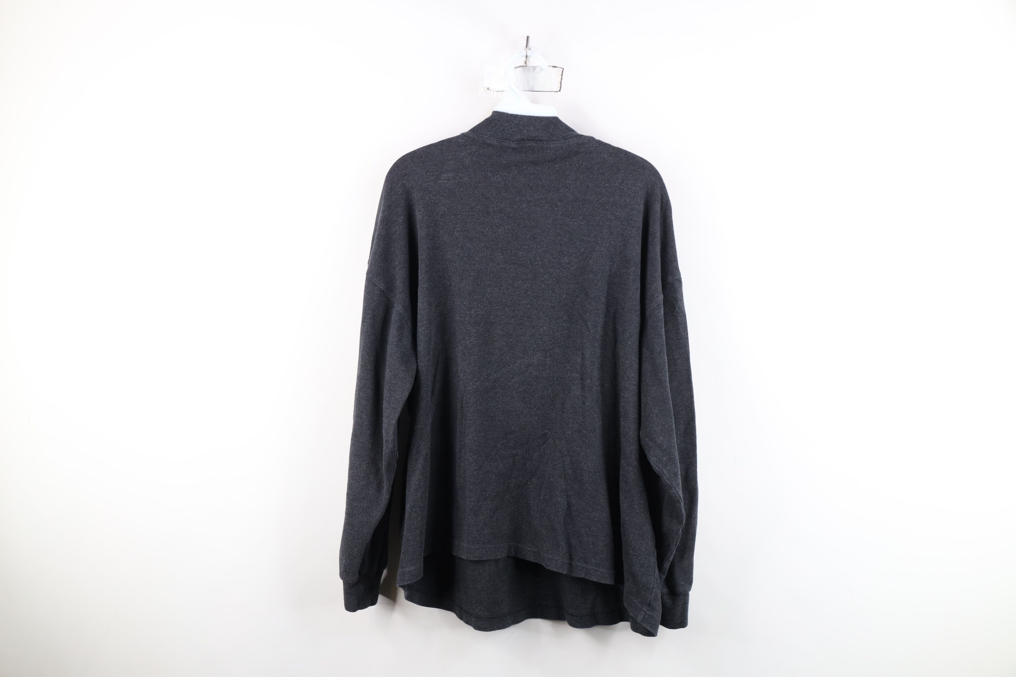 Vintage Vintage 90s Streetwear Mock Neck Long Sleeve T-Shirt Gray Size US L / EU 52-54 / 3 - 9 Thumbnail