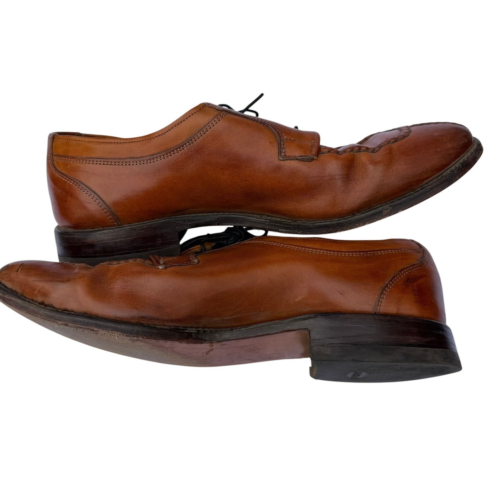 Allen Edmonds Allen Edmonds Brewster Derby Shoes Size 10.5D Tan Size US 10.5 / EU 43-44 - 8 Thumbnail
