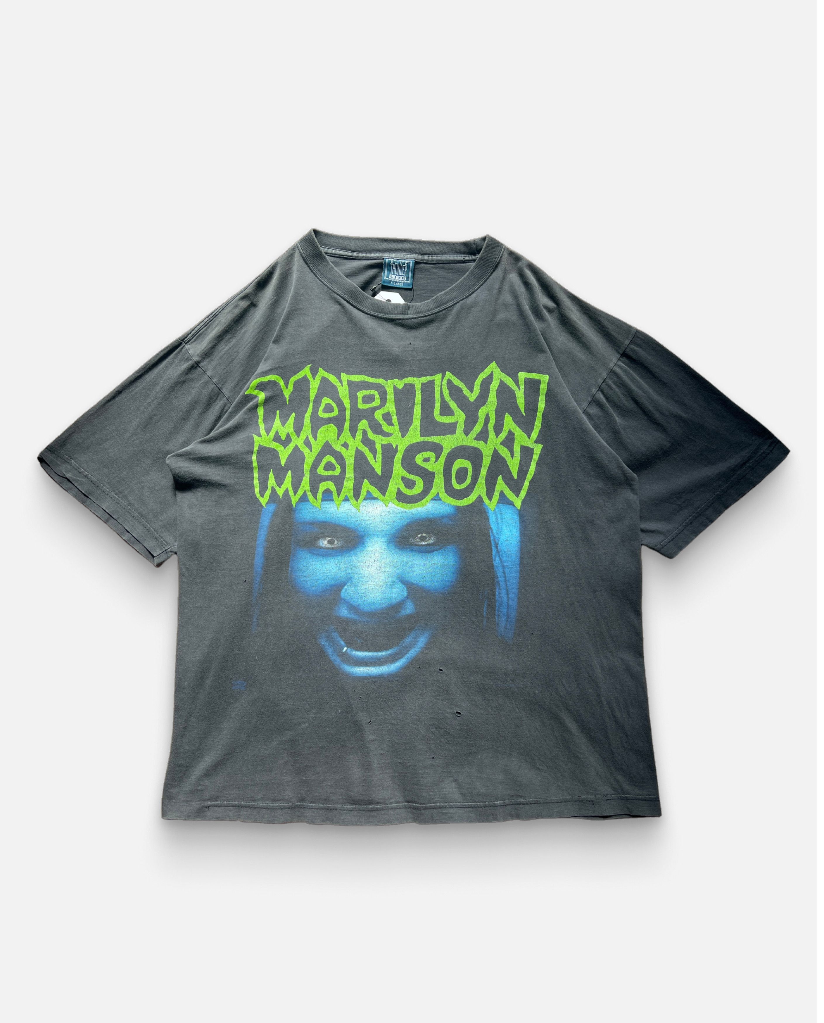 Vintage Marilyn Manson 1994 This is Your World T-Shirt Size US XL / EU 56 / 4 - 1 Thumbnail