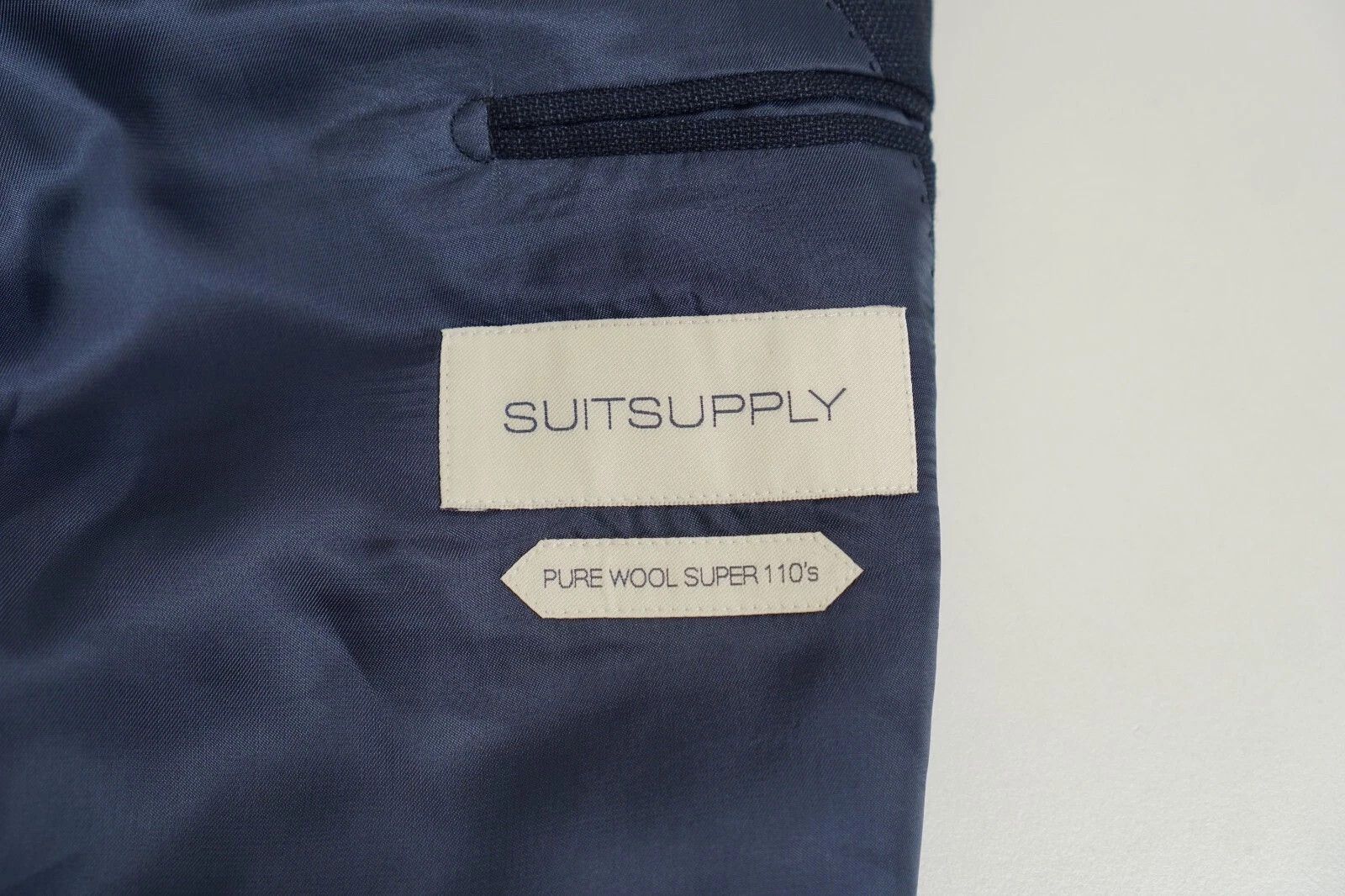 Suitsupply Men Suitsupply Blazer Napoli Single Breasted Reda Blue US42S Size 42S - 3 Thumbnail