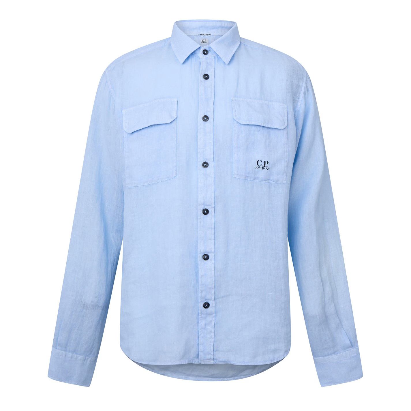 C.P. Company o1g2r1mq0426 Long Sleeve Shirt in Blue Size US M / EU 48-50 / 2 - 1 Thumbnail