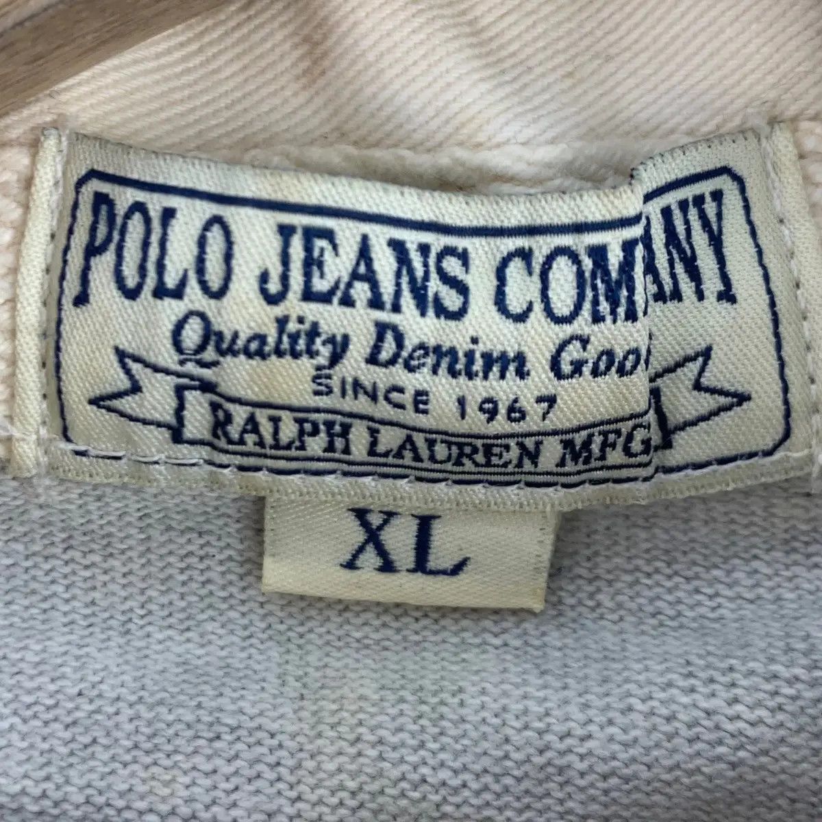 Polo Ralph Lauren Vintage POLO JEANS RALPH LAUREN USRL 1967 Patch Tee Shirt Size US XL / EU 56 / 4 - 9 Thumbnail