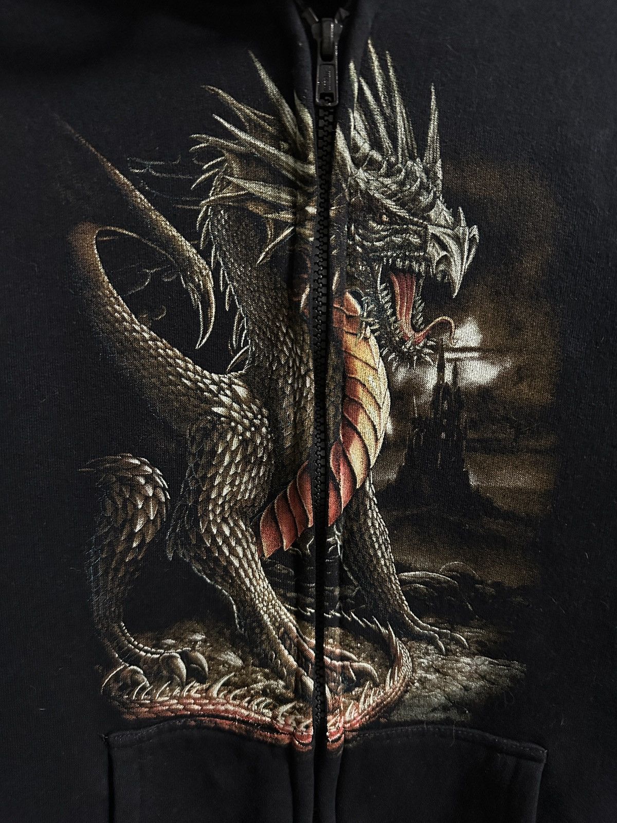 Other Dragon Glowing Print Rare Vintage Hoodie Rock Wild Y2K Japan Size US M / EU 48-50 / 2 - 5 Thumbnail