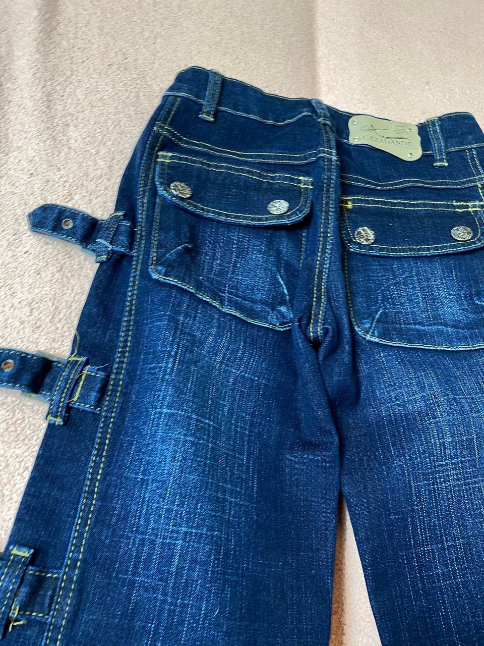 Japanese Brand Vintage Jeans Y2K Grunge Low Rise Bootcut Denim Jeans Size 25" / US 0 / IT 36 - 10 Thumbnail