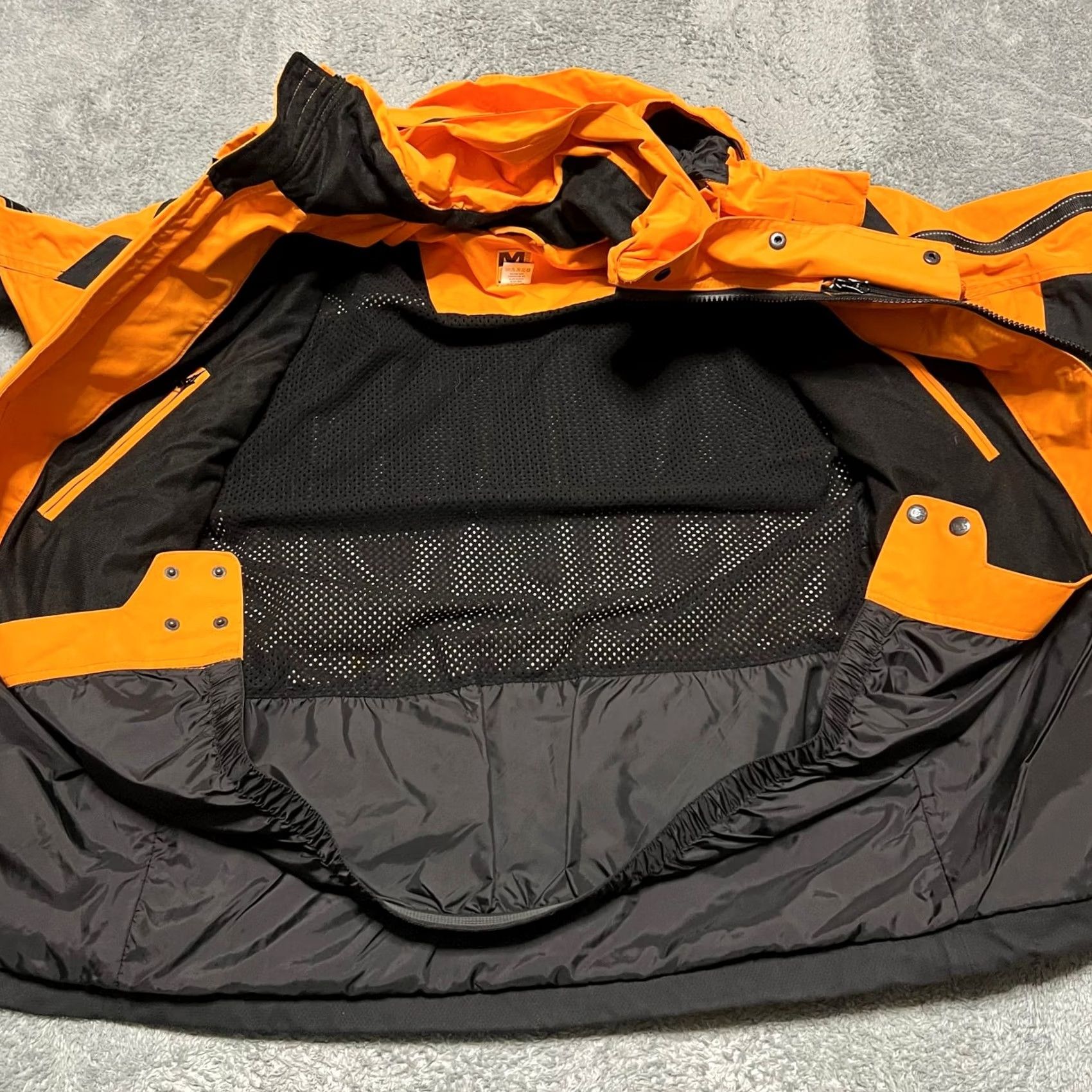 Vintage Mountain Uniforms Coat Parka Hooded Nylon Mens Small Orange Ski Snowboarding Coat Size US S / EU 44-46 / 1 - 6 Thumbnail