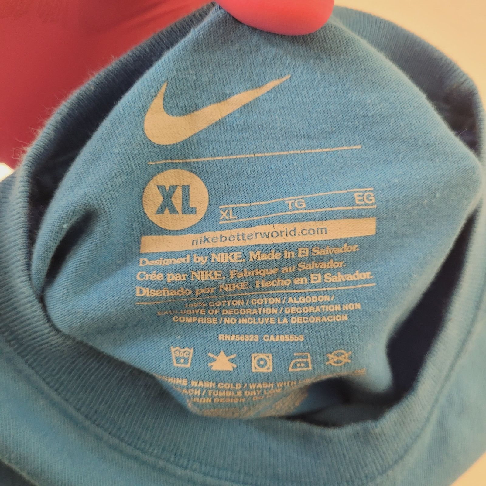 Nike Nike T Shirt Mens S Small (Tag Youth XL) Blue Tee Swoosh Size US S / EU 44-46 / 1 - 5 Thumbnail