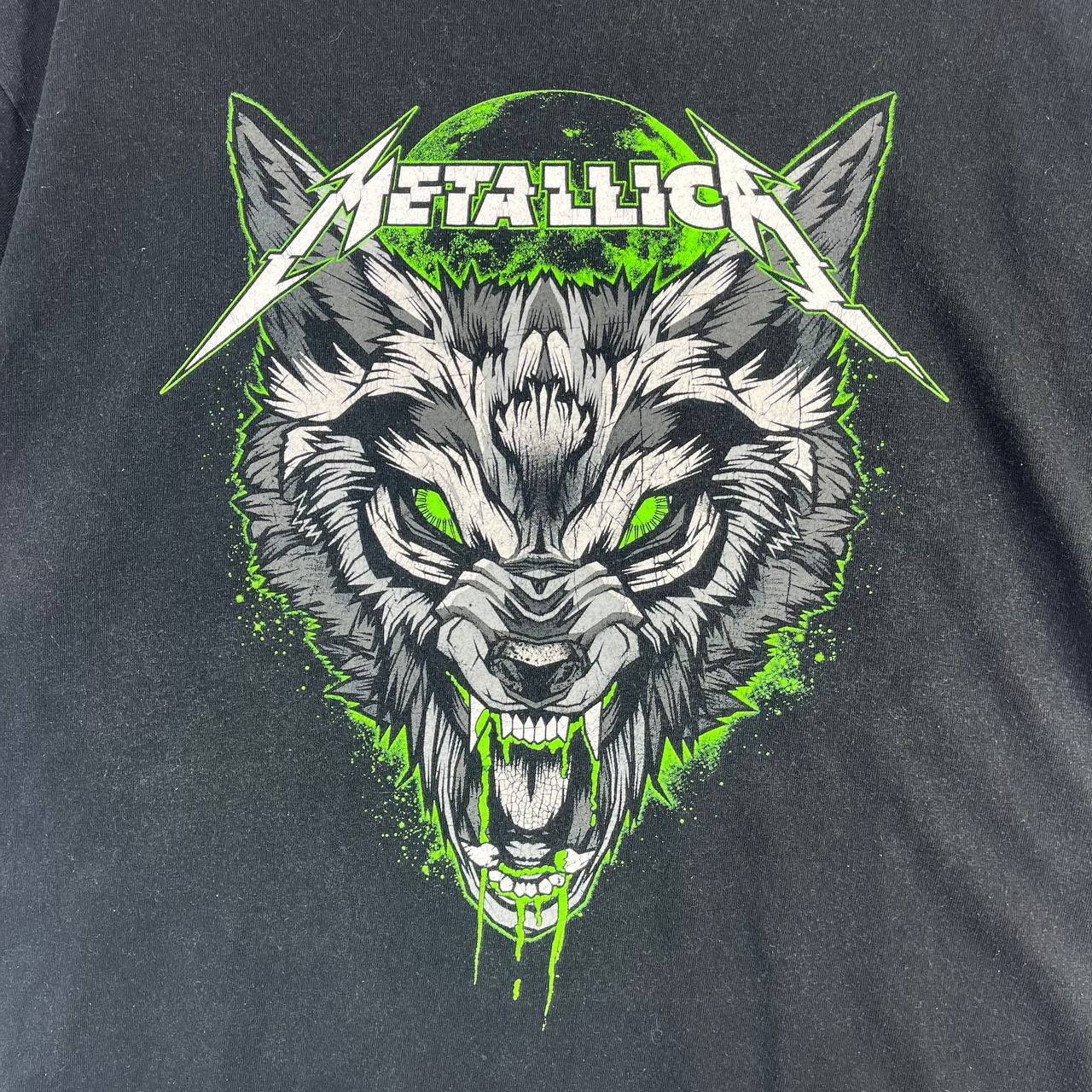 Gildan Metallica Wolf Graphic Band T Shirt Black Gildan Heavy Sz XL Size US XL / EU 56 / 4 - 2 Thumbnail