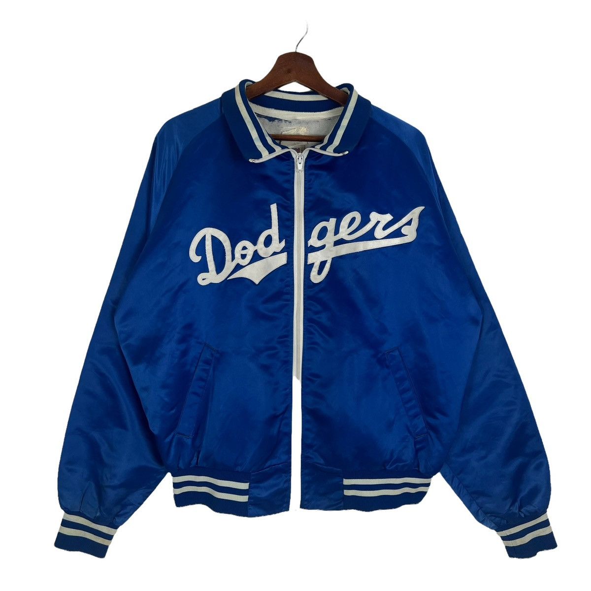 MLB Vintage La Dodgers Satin Baseball Jacket Size US L / EU 52-54 / 3 - 1 Thumbnail