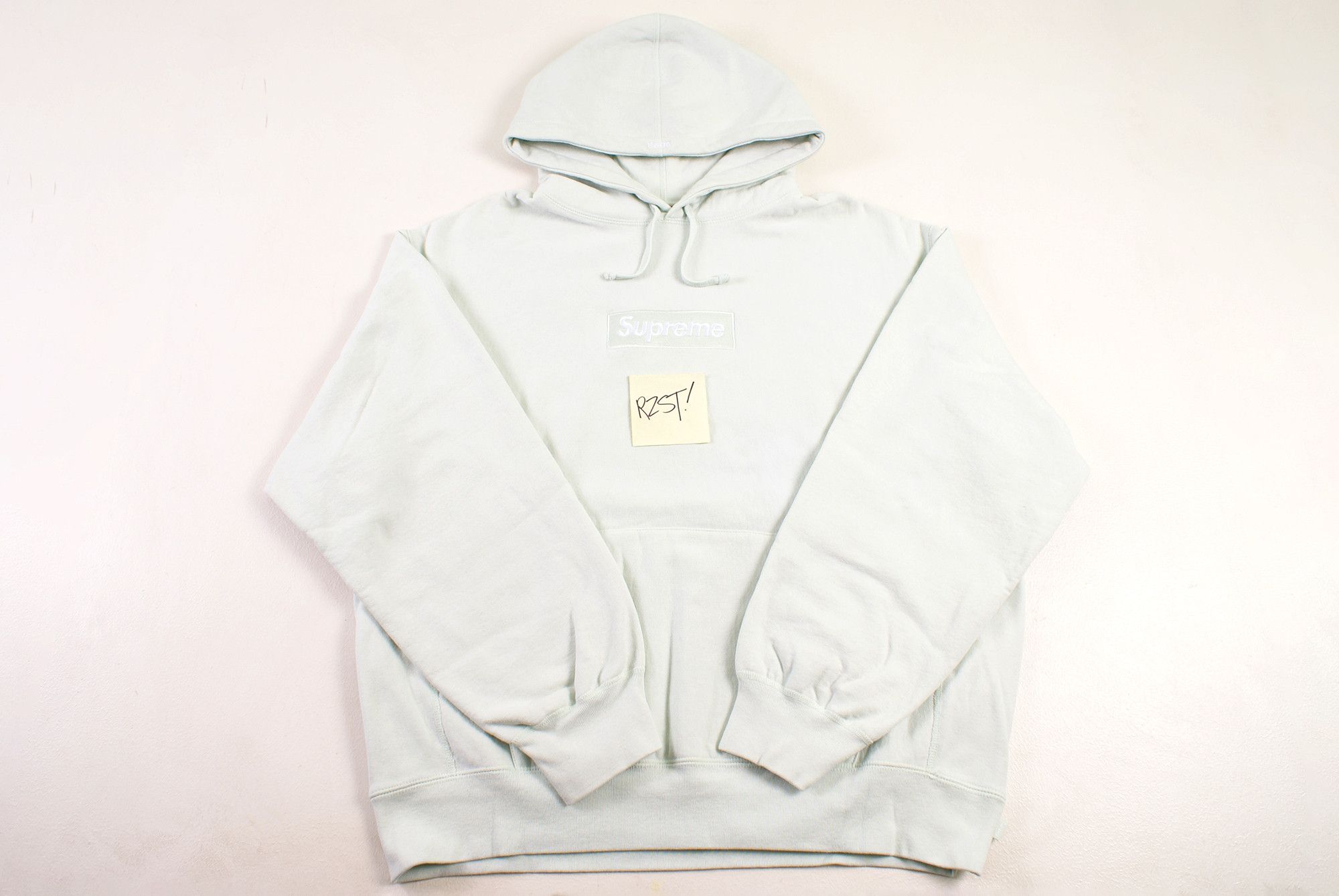2023 Supreme BOX LOGO HOODED SWEATSHIRT LIGHT GREEN FW23SW56 - www 