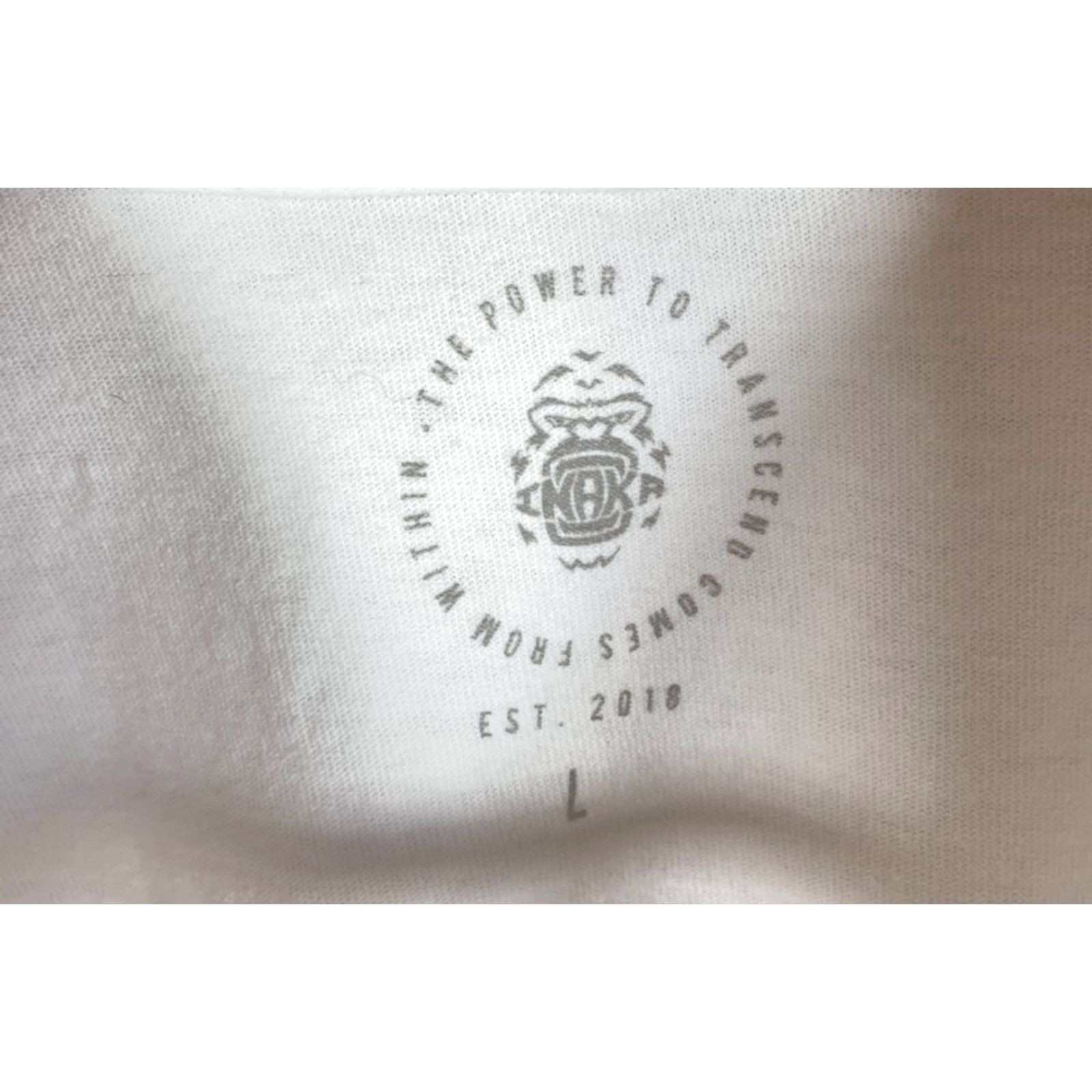 Vintage Inaka Power T-Shirt Adult Large White Bear Graphic Print Jersey 100% Cotton Crew Neck Short Sleeve Logo Retro Mens Size US L / EU 52-54 / 3 - 3 Thumbnail