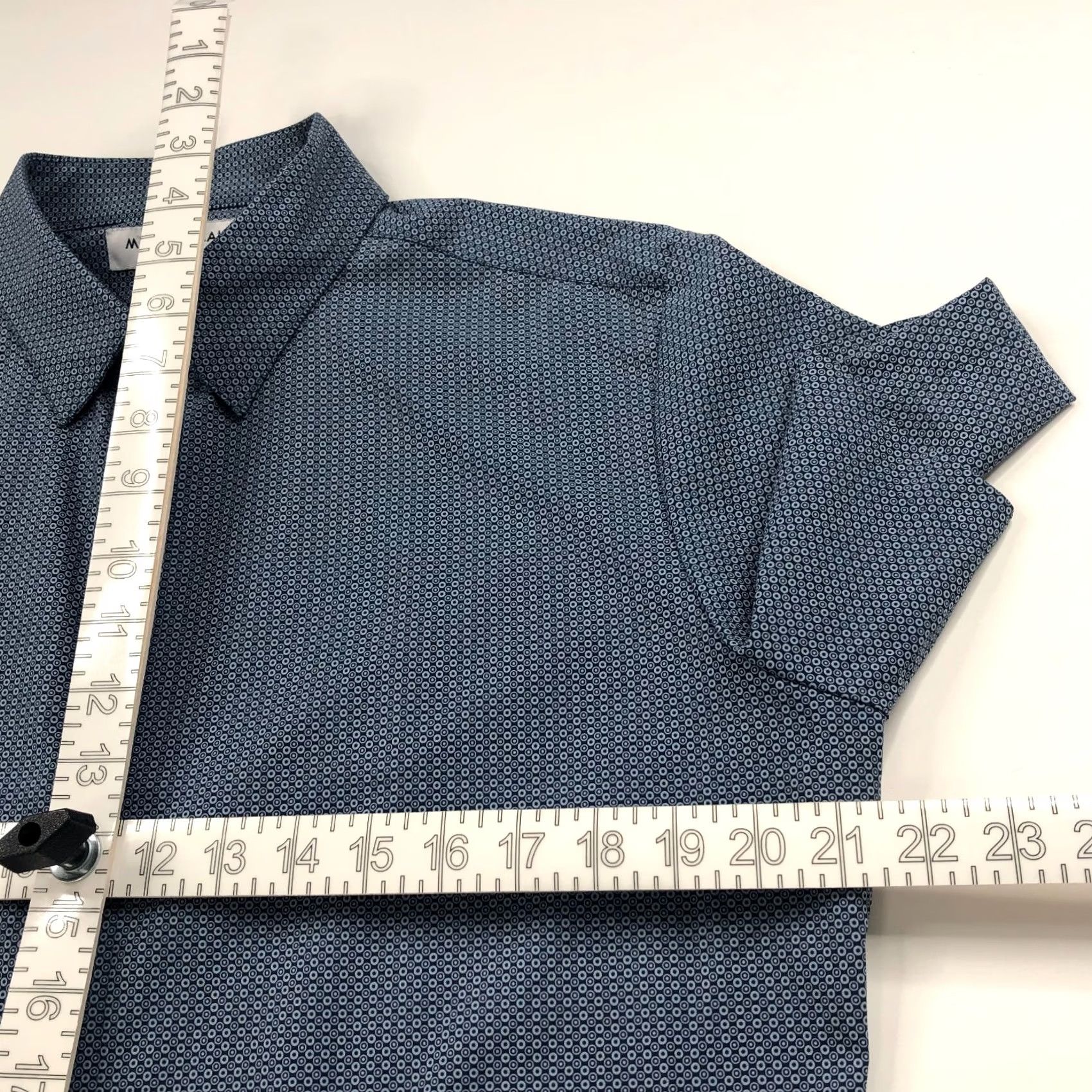 Mizzen+Main Mizzen+Main Performance Trim Button SS Shirt All Over Print Blue MINT Size US M / EU 48-50 / 2 - 4 Thumbnail