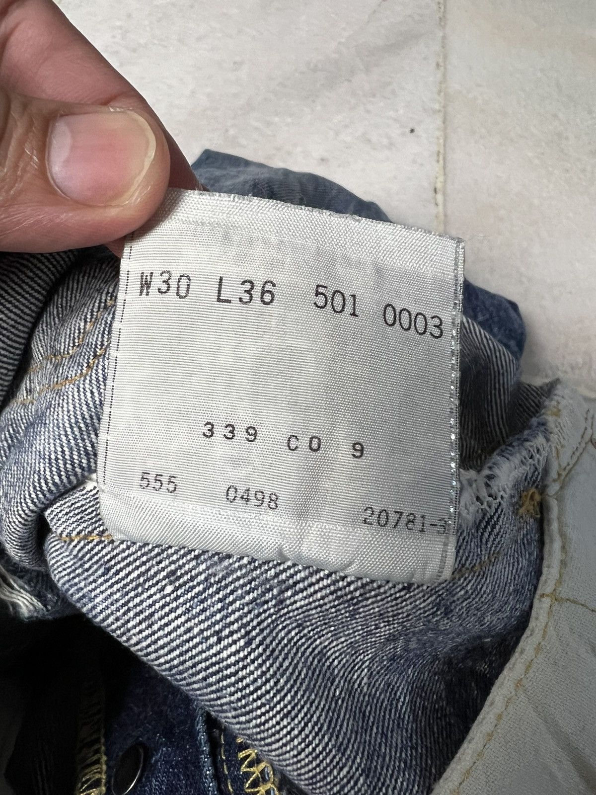 Jean × Levi's × Levi's Vintage Clothing VINTAGE 90’S LEVIS 501XX DISTRESSED REDLINE BIG E LVC JAPAN Size US 28 / EU 44 - 20 Thumbnail