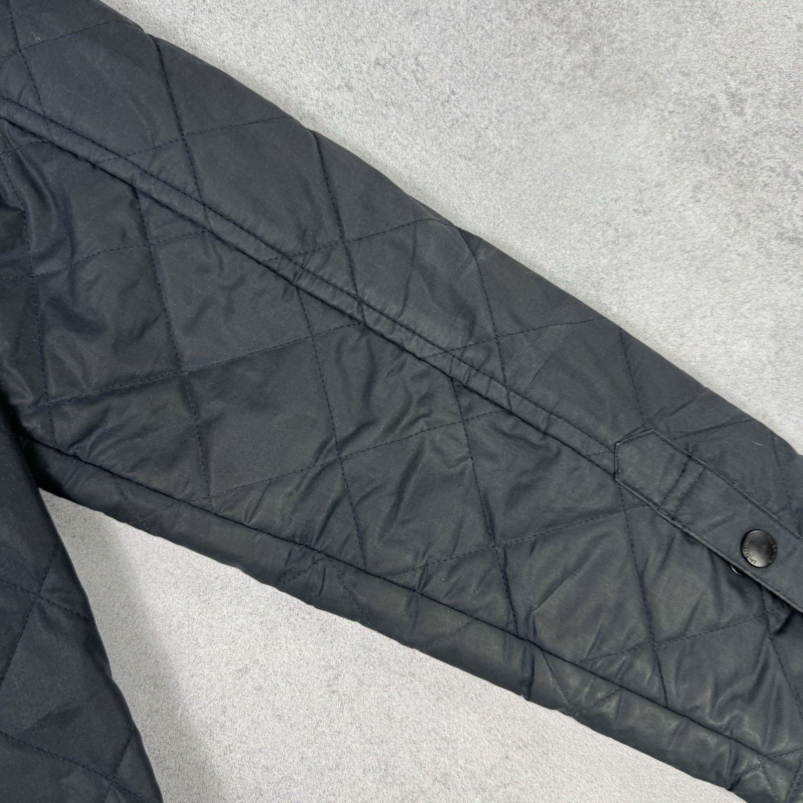 Allsaints Allsaints Spitalfields Waxed Quilted Jacket Blue Size M Size US M / EU 48-50 / 2 - 21 Thumbnail