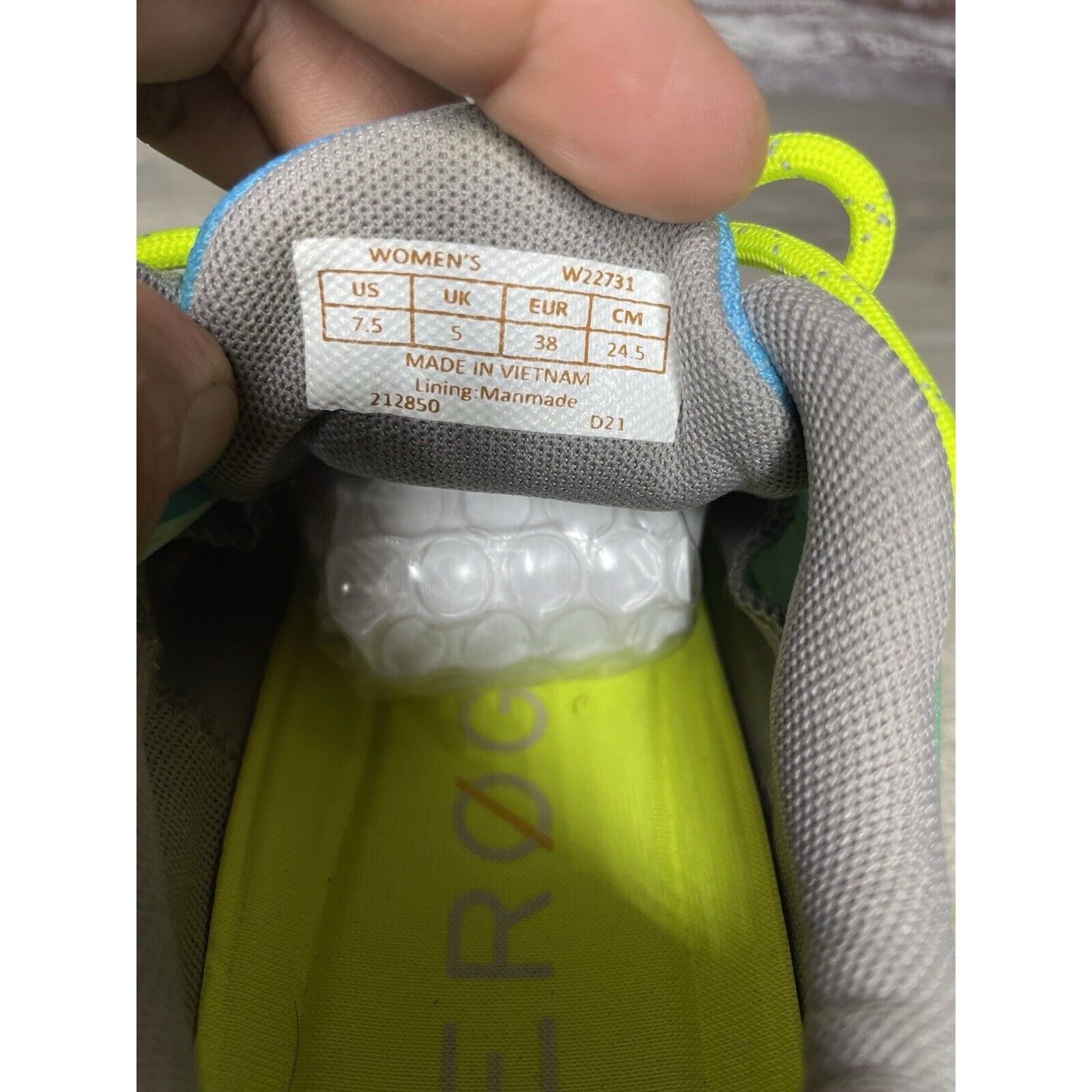 Cole Haan Cole Haan Zero Grand 212850 Journey Blue Yellow Synthetic Sh Size US 7.5 / IT 37.5 - 12 Thumbnail