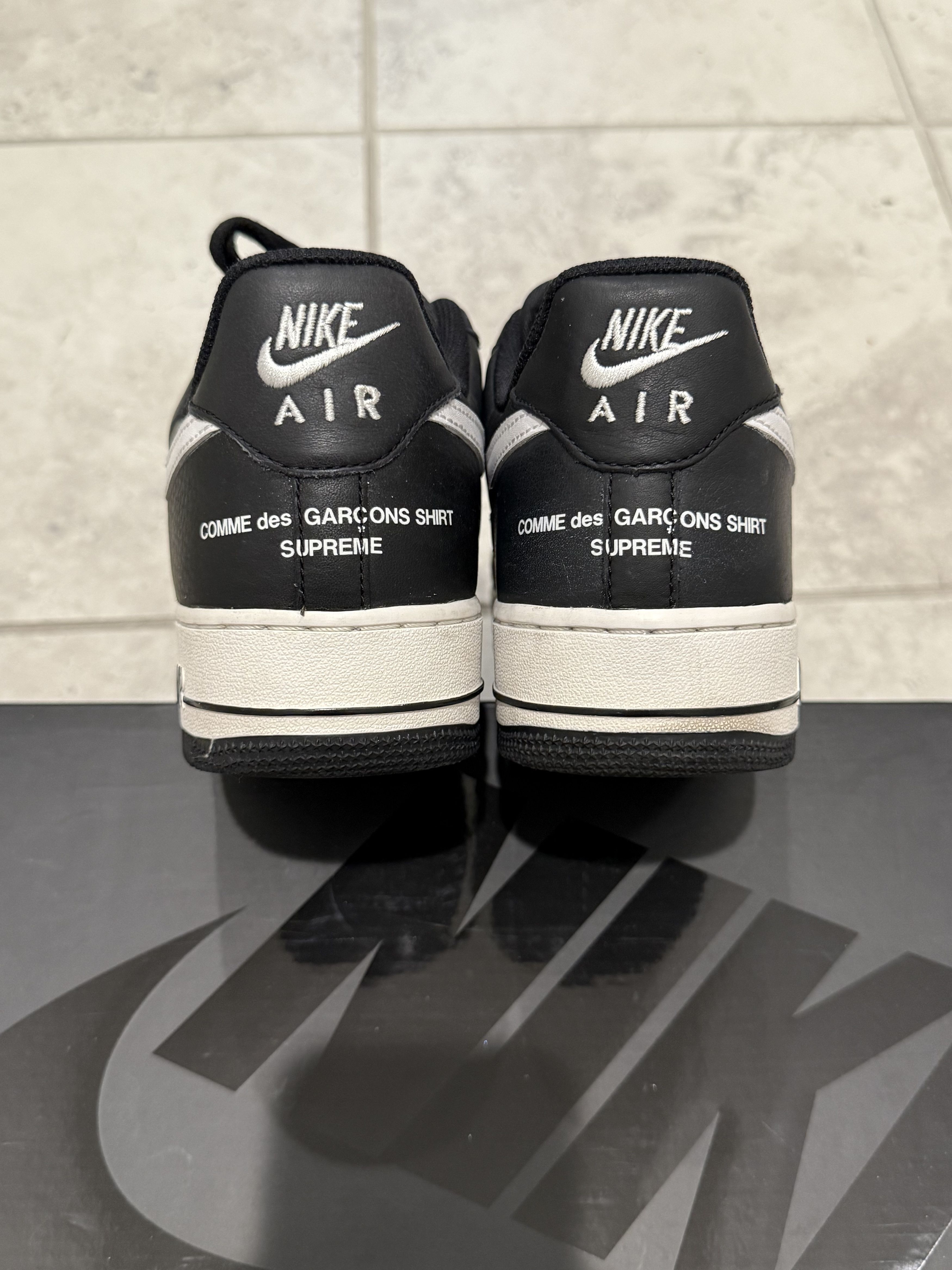 Comme des Garcons SHIRT × Nike × Supreme Air Force 1 Supreme x Comme des Garçons Shirt AR7623-001 Size US 9.5 / EU 42-43 - 4 Thumbnail