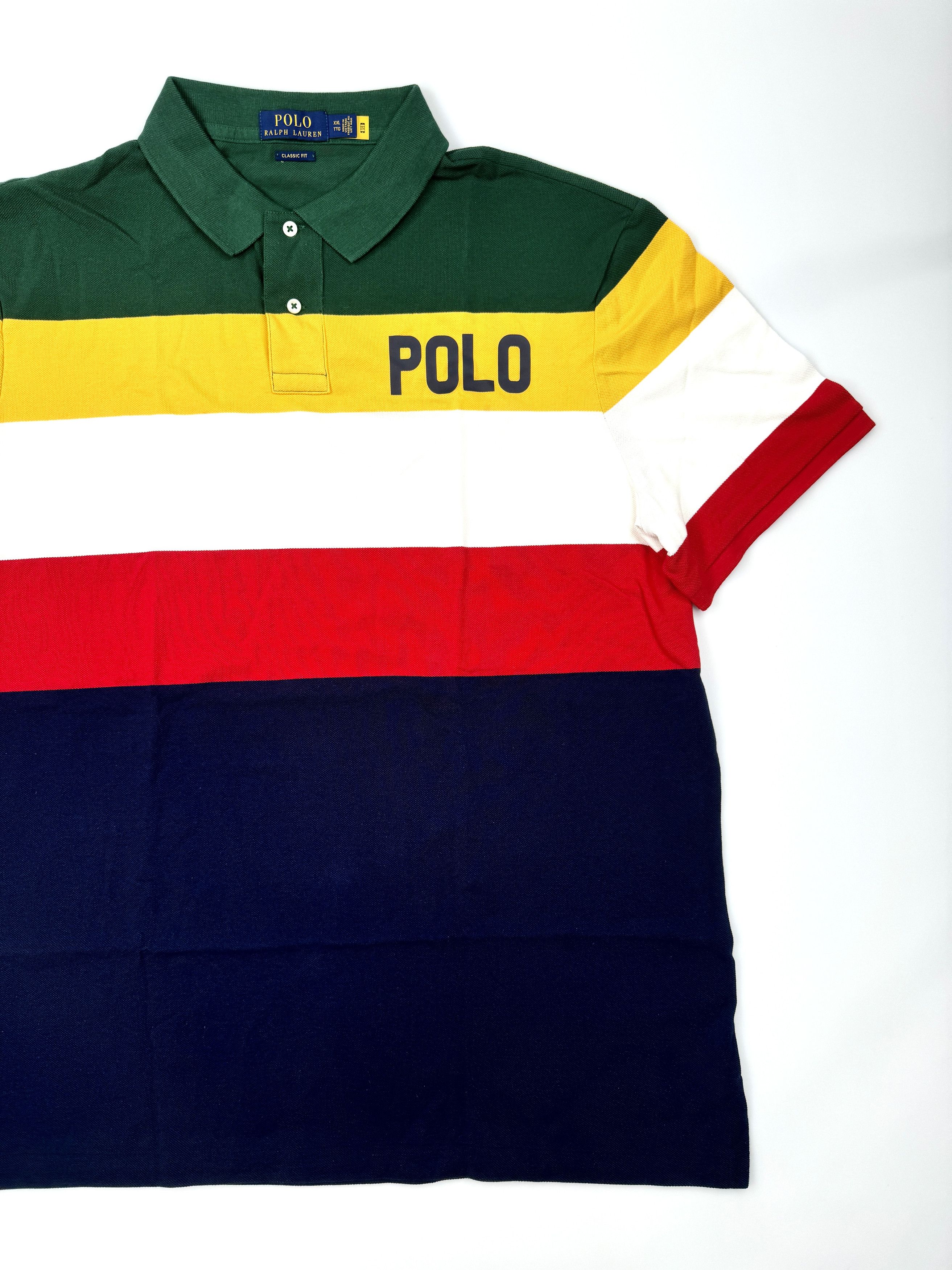 Polo Ralph Lauren NWT POLO RALPH LAUREN COLOR-BLOCKED LOGO MESH POLO SHIRT Size US XXL / EU 58 / 5 - 8 Thumbnail