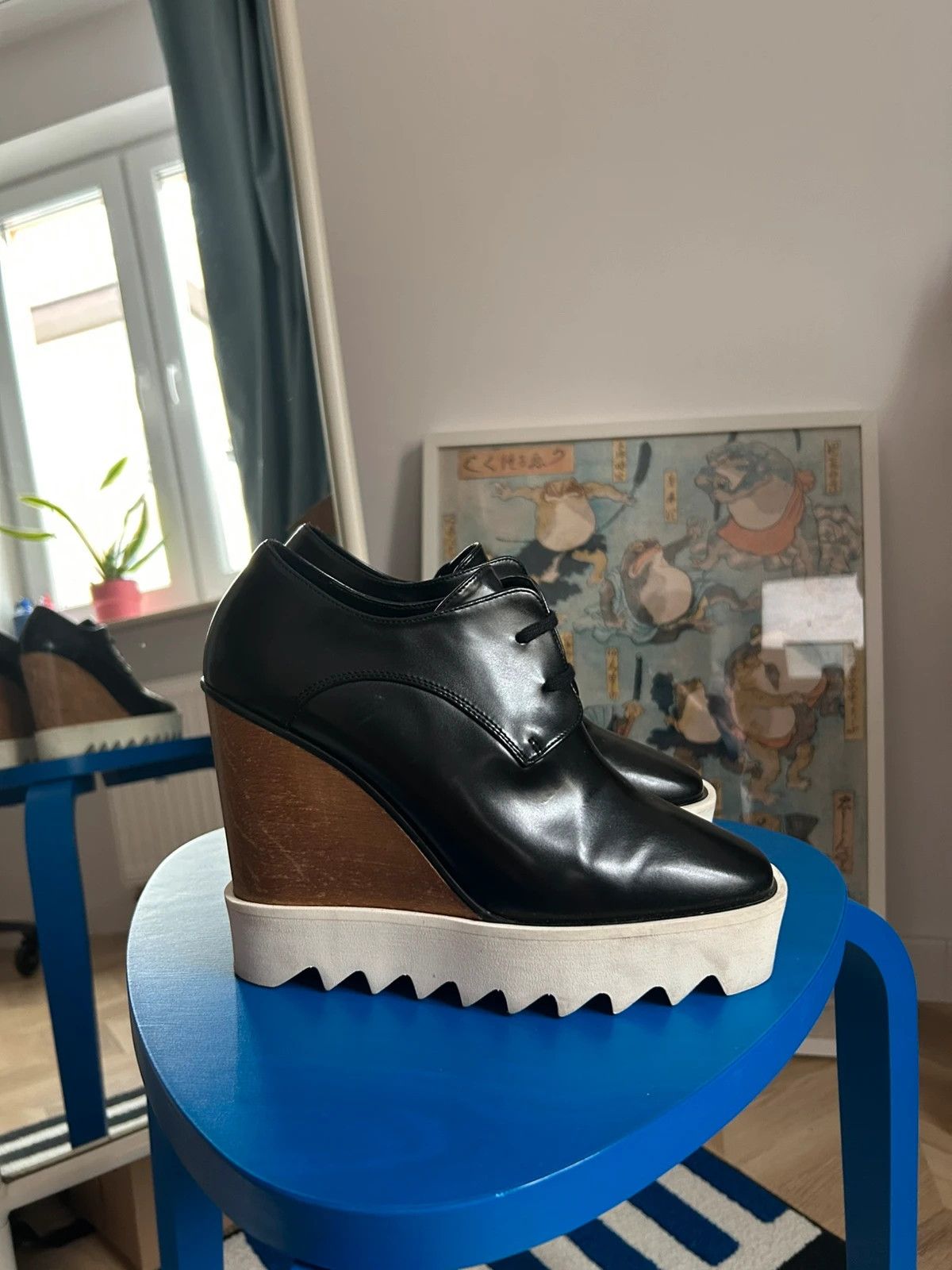 Stella McCartney Stella McCartney Elyse Vegan Leather Lace Ups Size US 7 / IT 37 - 3 Thumbnail