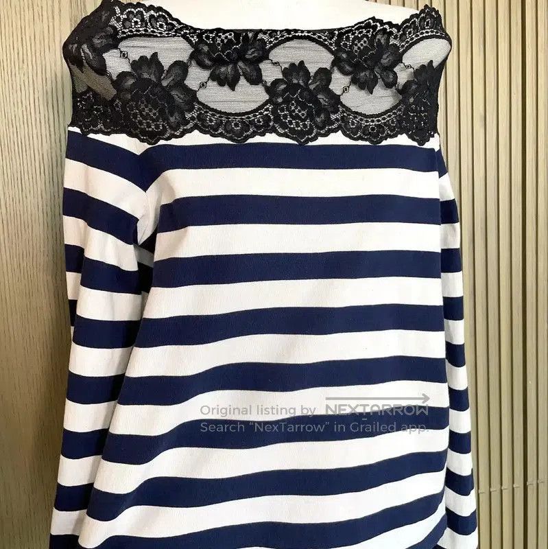 Miu Miu Miu Miu Colorful Striped Long Sleeve T-Shirt . Size M / US 6-8 / IT 42-44 - 5 Thumbnail