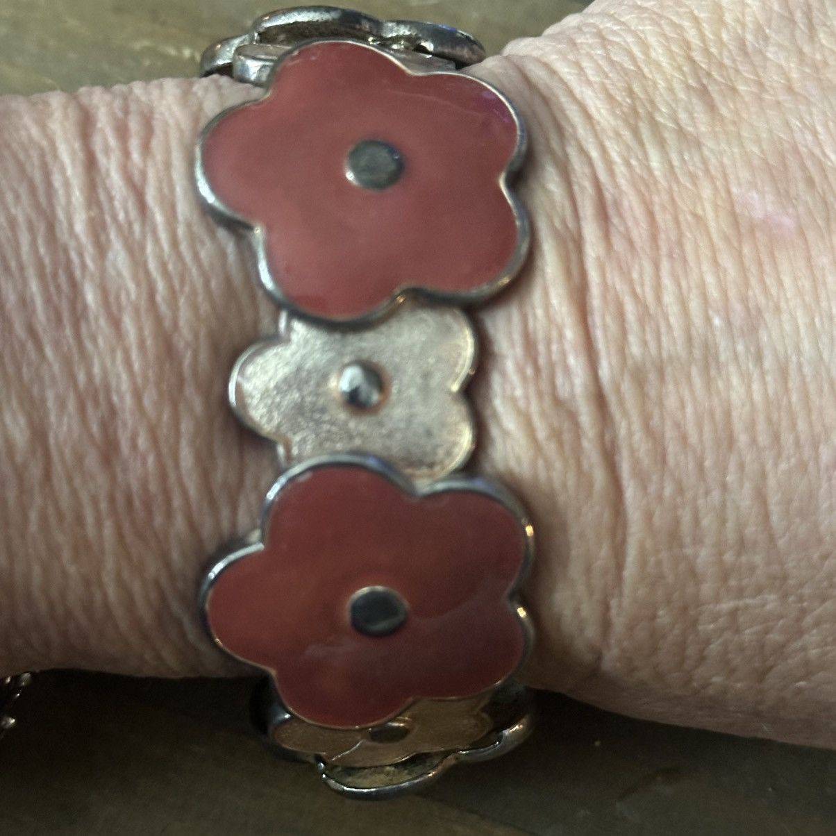 Other Enamel flower stretch bracelet Size ONE SIZE - 2 Thumbnail