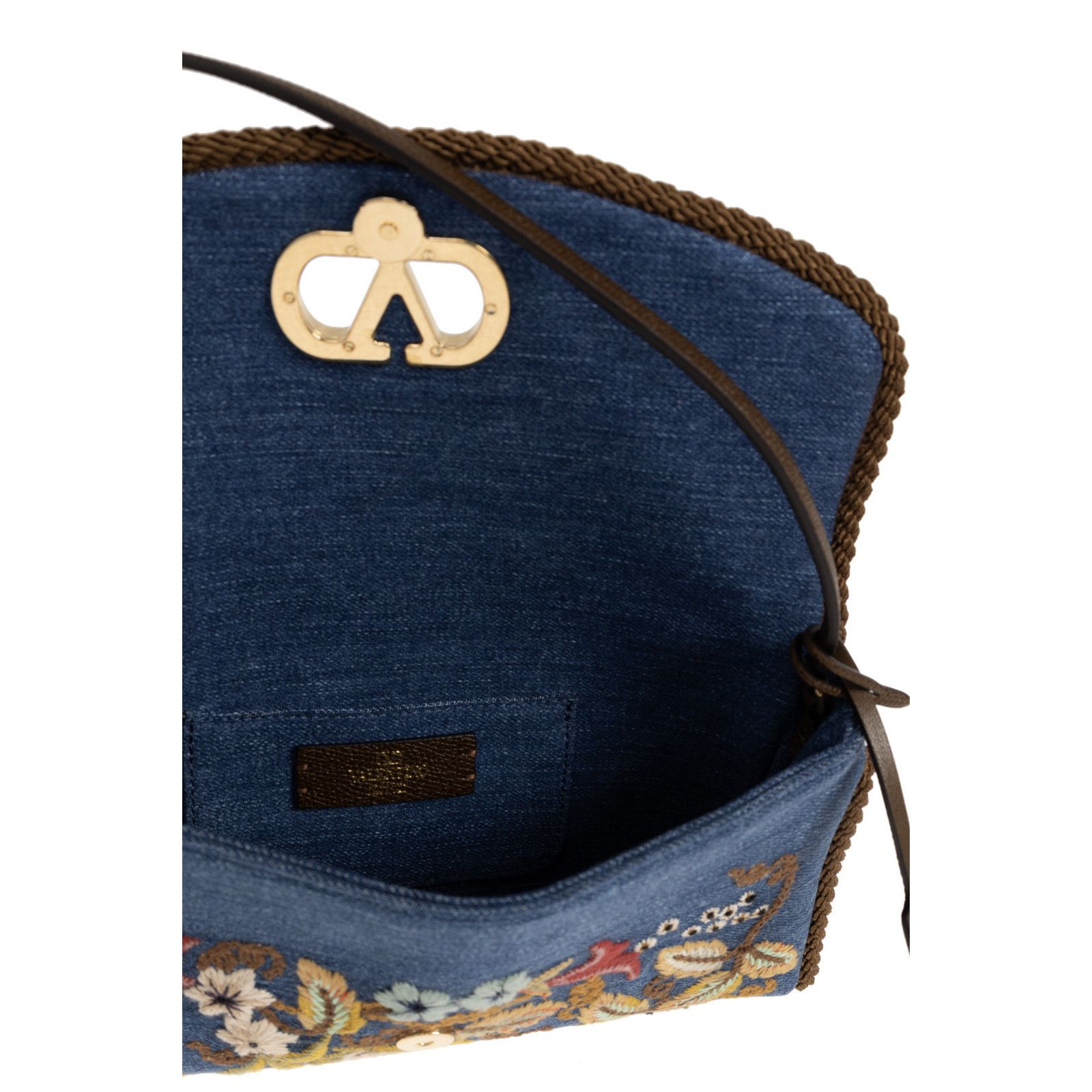 Valentino VALENTINO GARAVANI Devain Embroidery Blue Shoulder Bag New & Size ONE SIZE - 4 Thumbnail