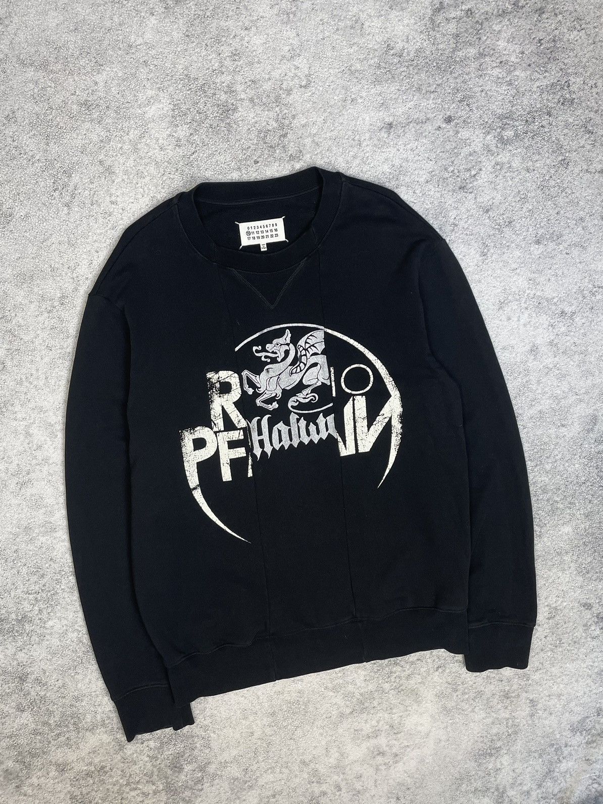 Maison Margiela FW17 Maison Margiela Irish Print Paneled Sweatshirt Size US M / EU 48-50 / 2 - 2 Thumbnail