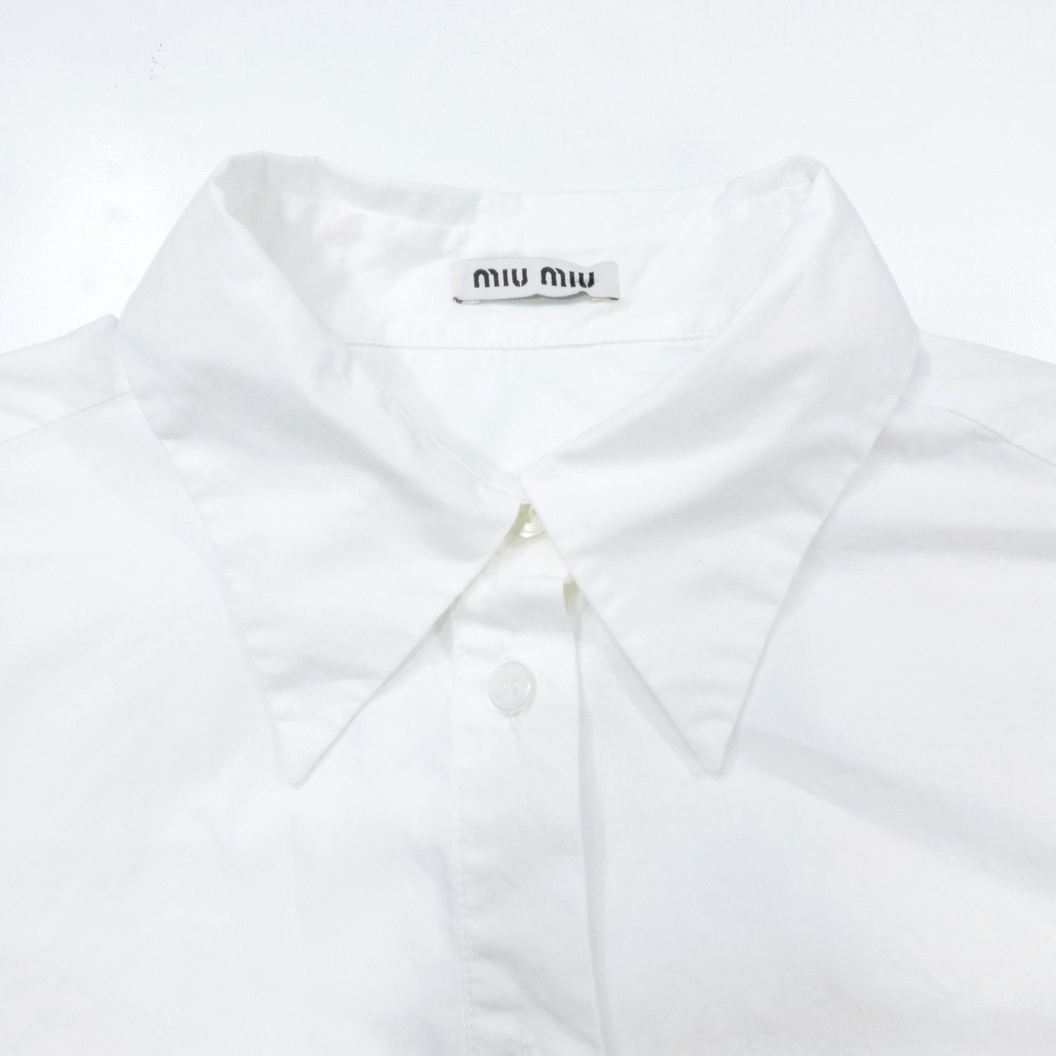 Miu Miu MIU MIU WHITE LONG SLEEVE SHIRT Size XS / US 0-2 / IT 36-38 - 3 Thumbnail