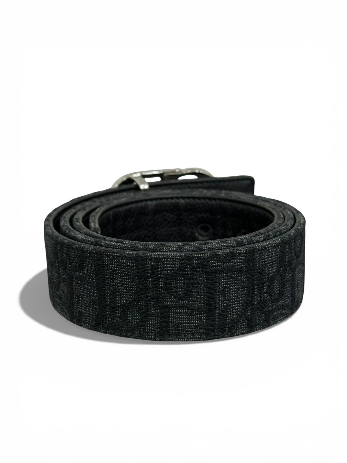 Dior Dior Black Oblique Leather Belt Size 28 - 4 Thumbnail