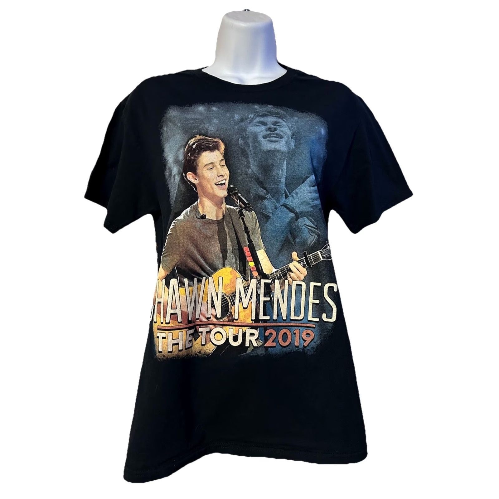 Fruit Of The Loom Shawn Mendes The Tour 2019 Shirt Women Small Black Short Sleeve Double Sided Size S / US 4 / IT 40 - 7 Thumbnail
