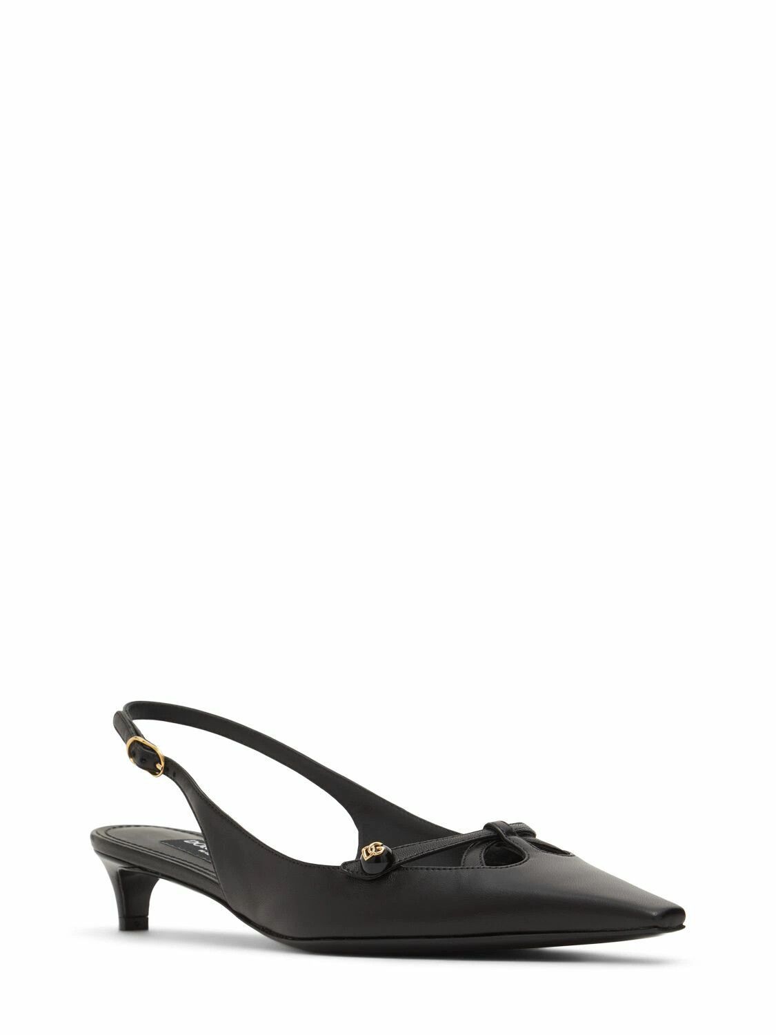 Dolce & Gabbana o1y0925 Slingback Pumps in Black Size US 5.5 / IT 35.5 - 2 Thumbnail
