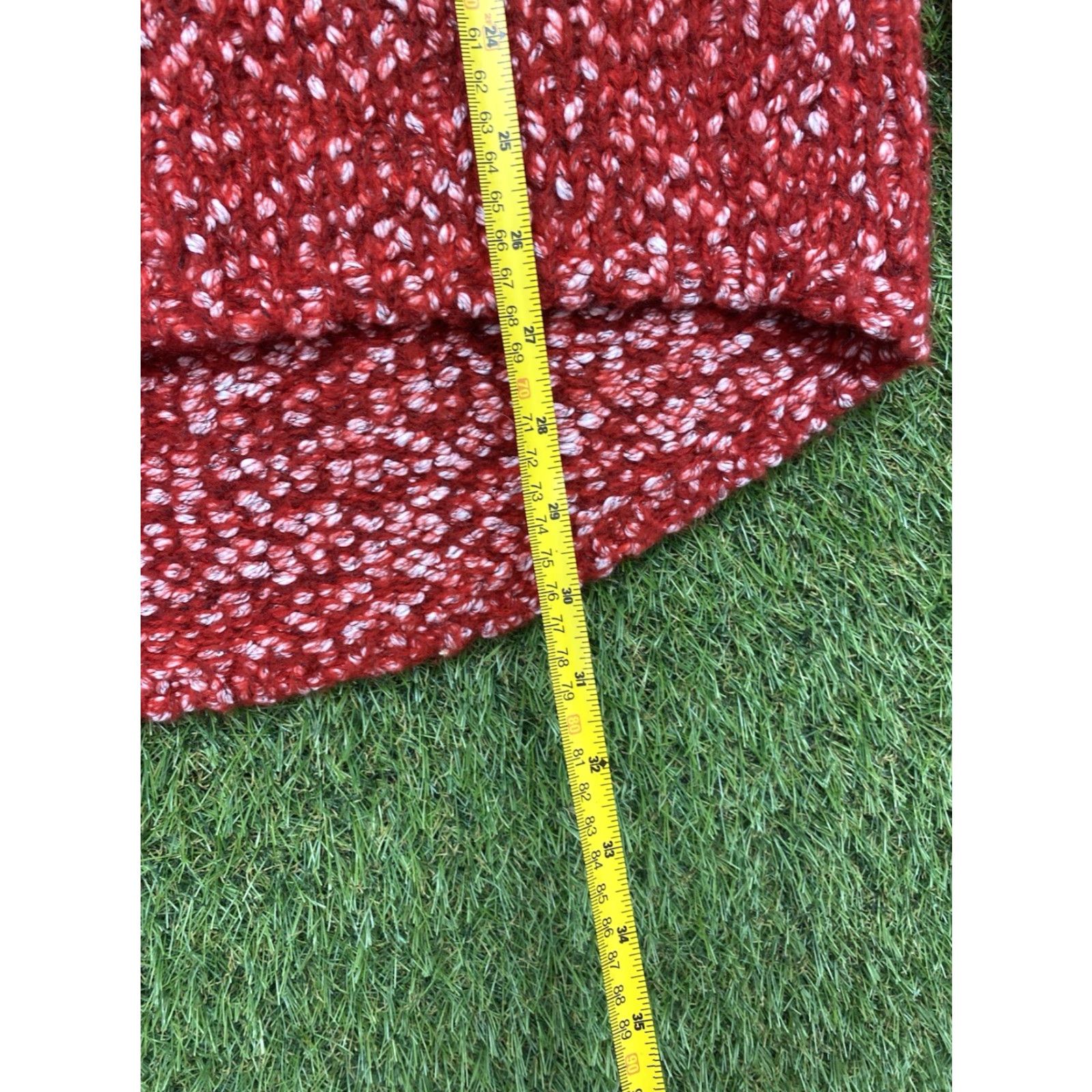 J.McLaughlin J. McLAUGHLIN Sweater Medium M Red Merino Wool Blend Long Sleeve Pullover Womens Size M / US 6-8 / IT 42-44 - 4 Thumbnail