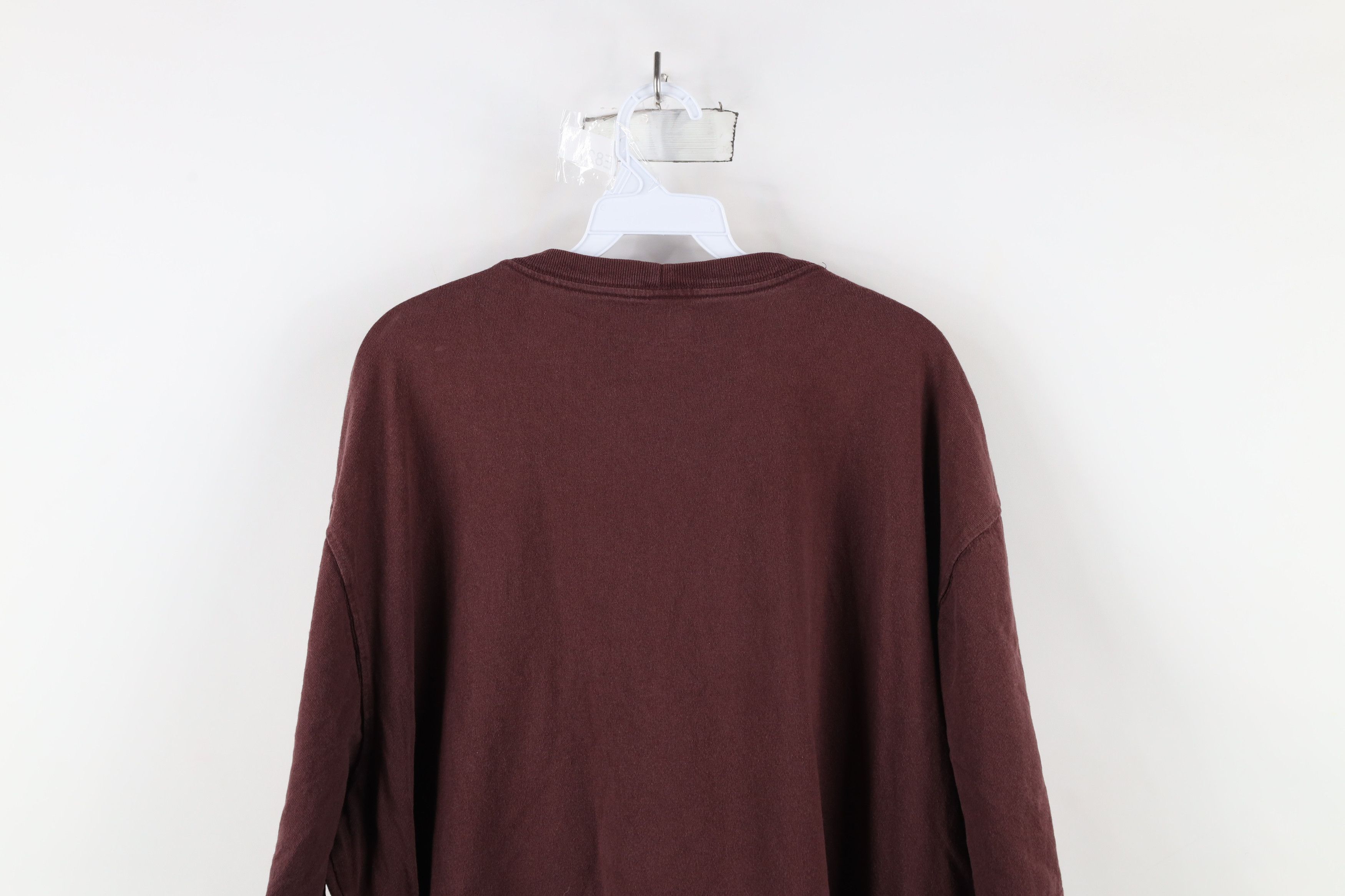 Carhartt × Vintage Vintage Carhartt Spell Short Sleeve Pocket T-Shirt Burgundy Size US XXL / EU 58 / 5 - 12 Thumbnail