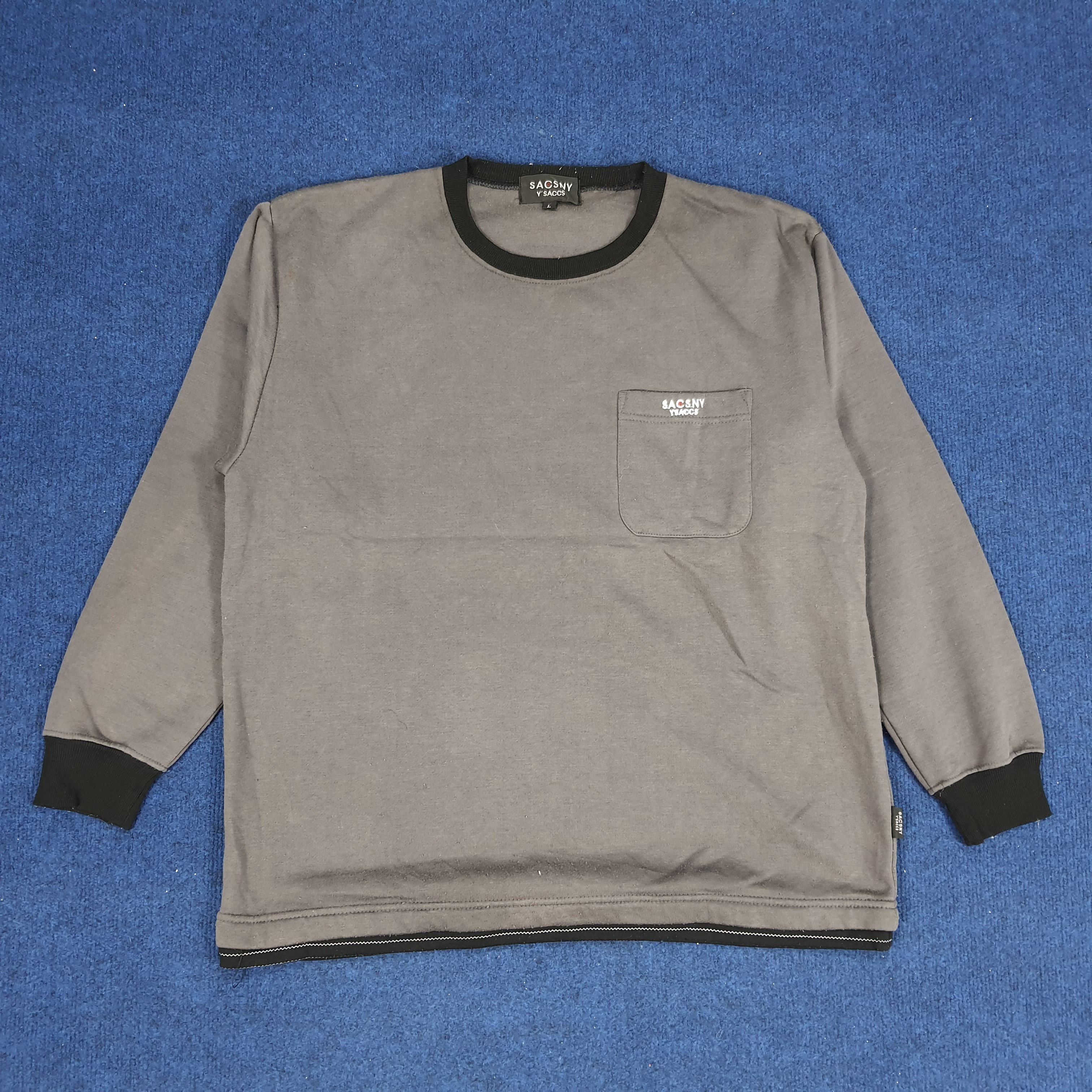Japanese Brand × Vintage × Yohji Yamamoto Vintage SACSNY Y'SACCS Yohji Yamamoto Custom Logo Sweatshirt Size US L / EU 52-54 / 3 - 3 Thumbnail
