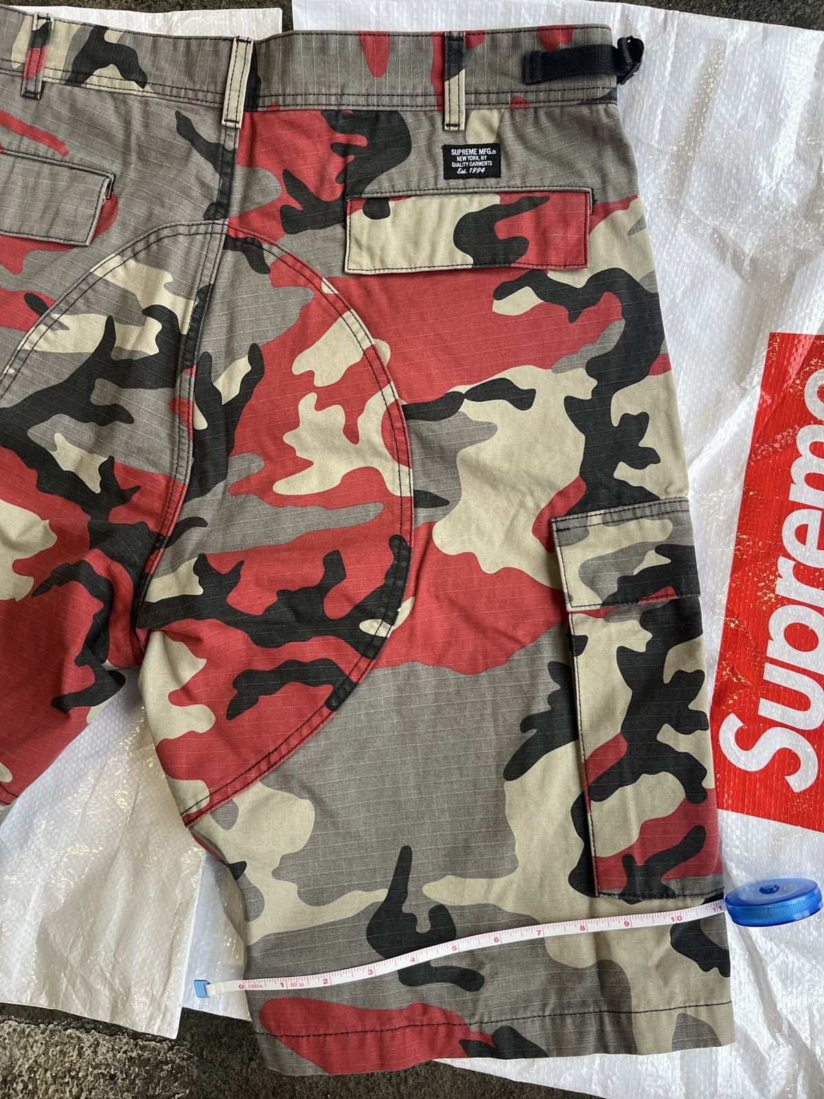 Supreme Cargo Pants Red Camo | Grailed
