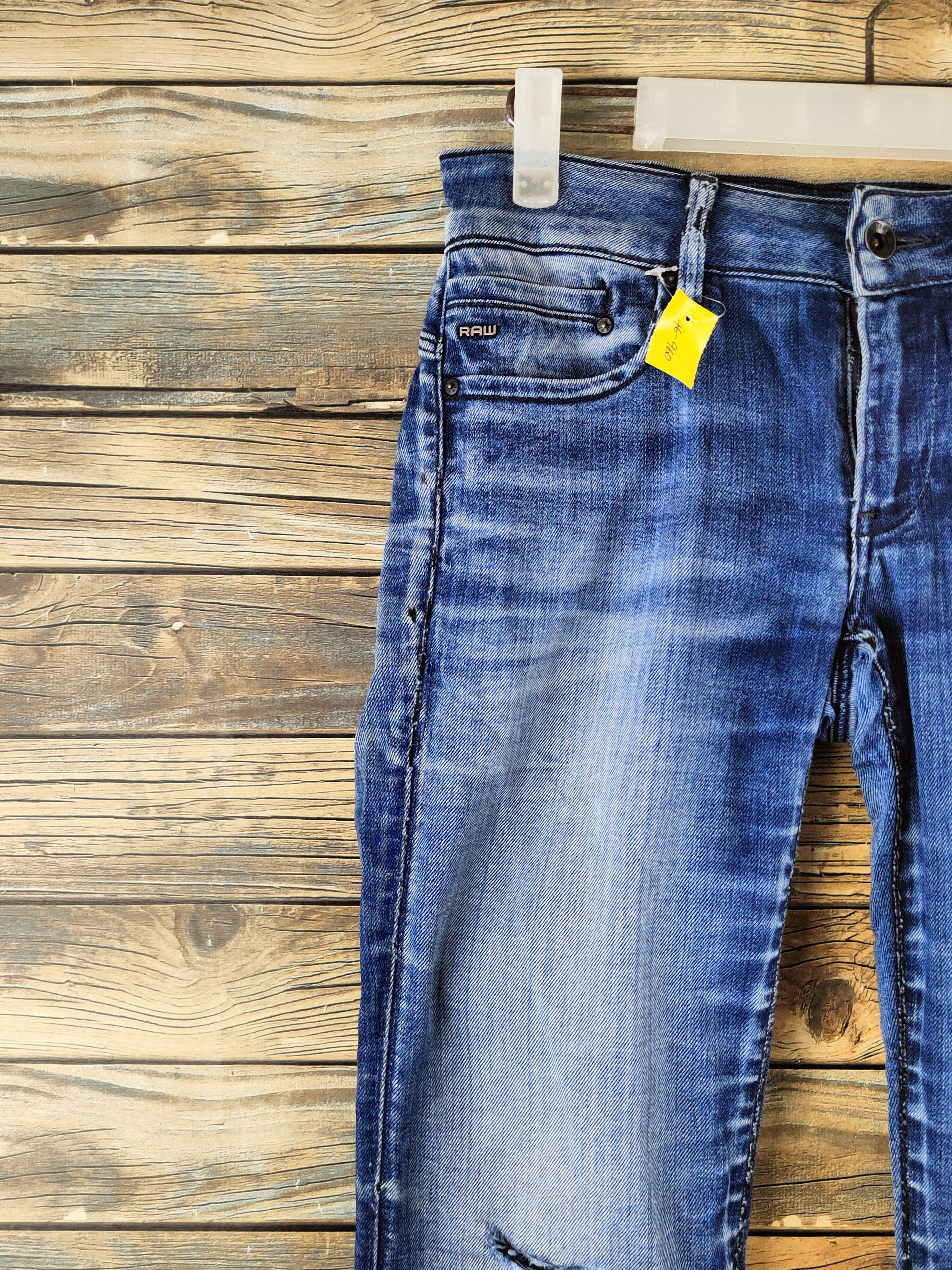 G-Star DL G-Star raw Dark Blue Distressed Ripped Jeans #46-960 Size 26" / US 2 / IT 38 - 3 Thumbnail