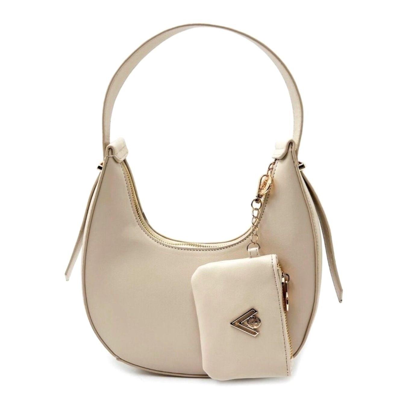 Other Valentino Orlandi Studded Shoulder Bg Matching Wallet Beige Size ONE SIZE - 6 Thumbnail
