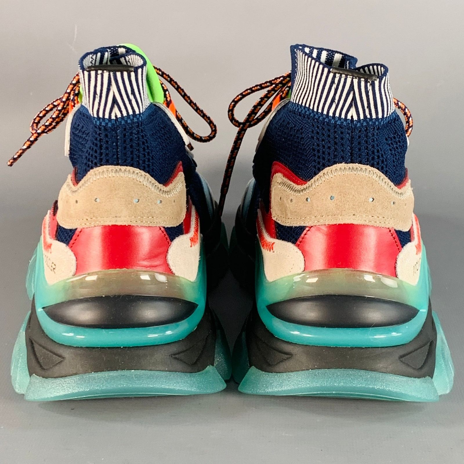 Moncler MONCLER Size 10 Multi Color Nylon Mesh High Top Sneakers Size US 10 / IT 40 - 3 Thumbnail