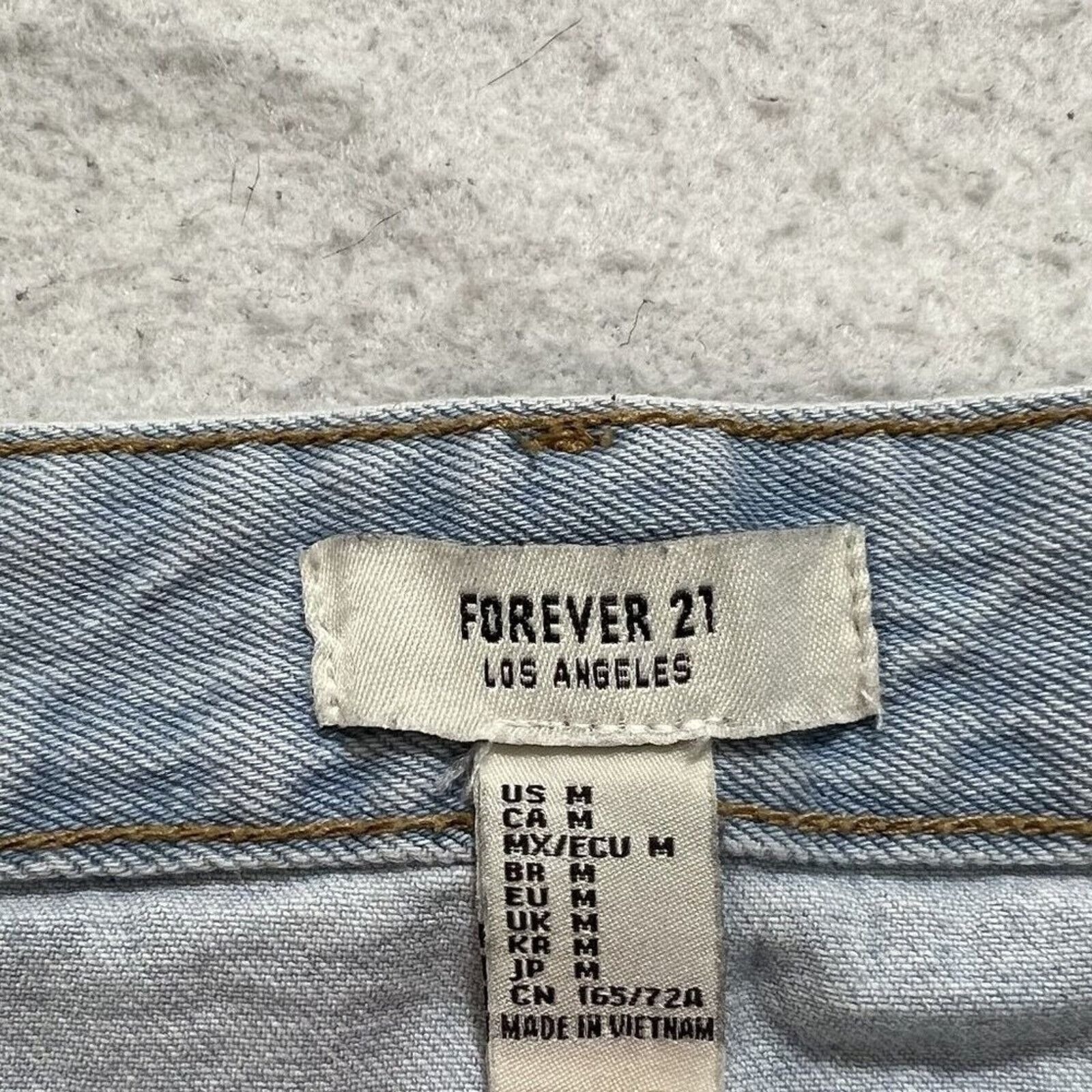 Forever 21 Forever 21 Jean Mini Skirt Metal Button Front Blue Denim Size 29" - 5 Thumbnail
