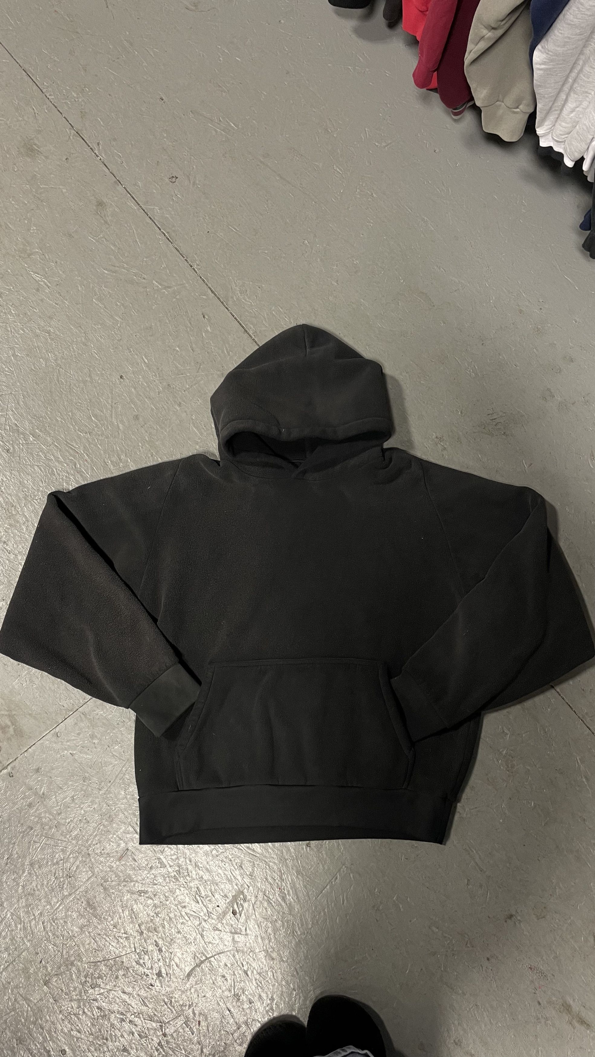 image of Yeezy X Gap Unreleased Fleece Hoodie Size XL in Black, Men's