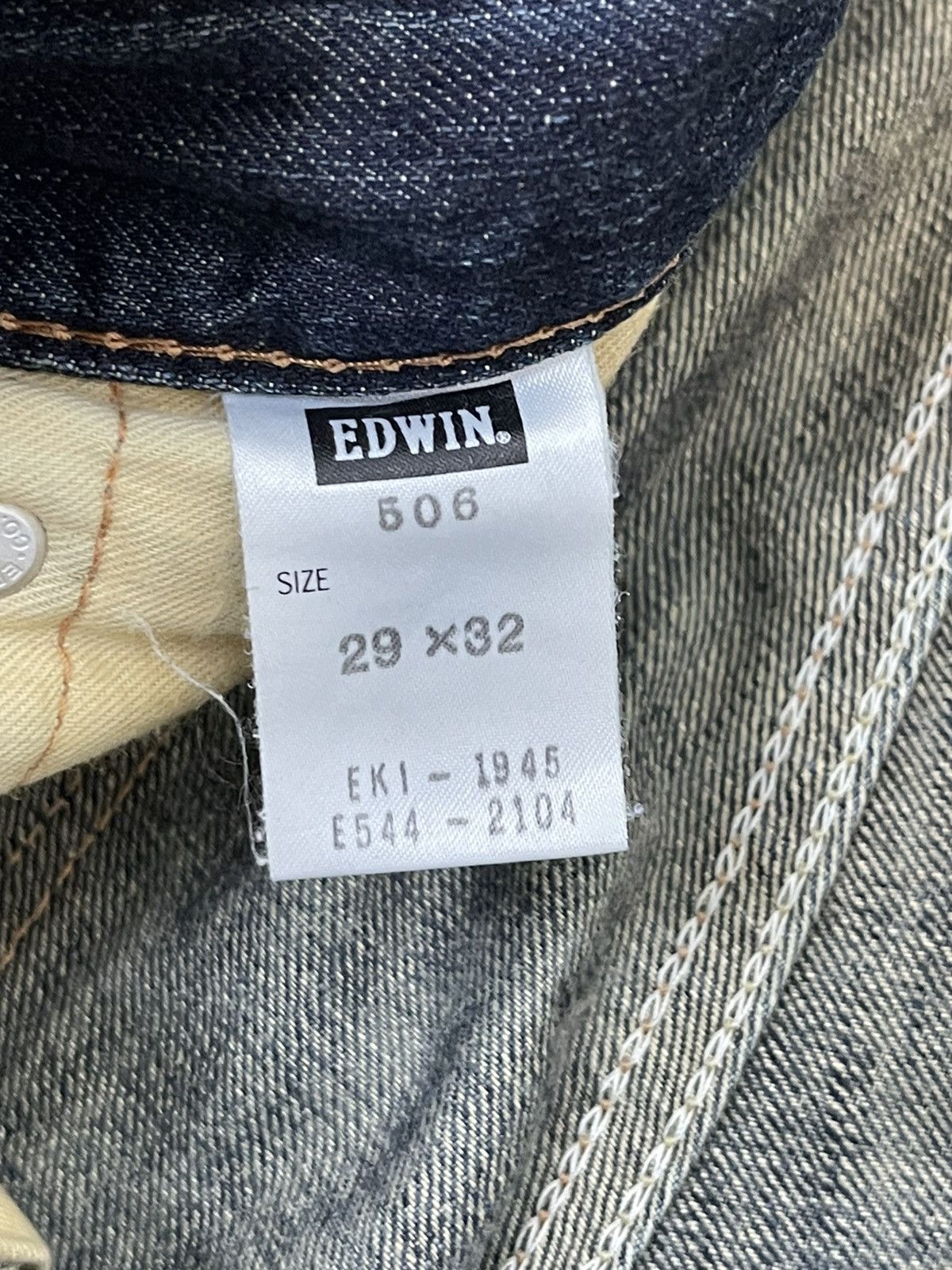 Edwin Distress Slim Jeans Edwin Japan Mud Wash Faded 8🟦2 Size US 30 / EU 46 - 16 Thumbnail