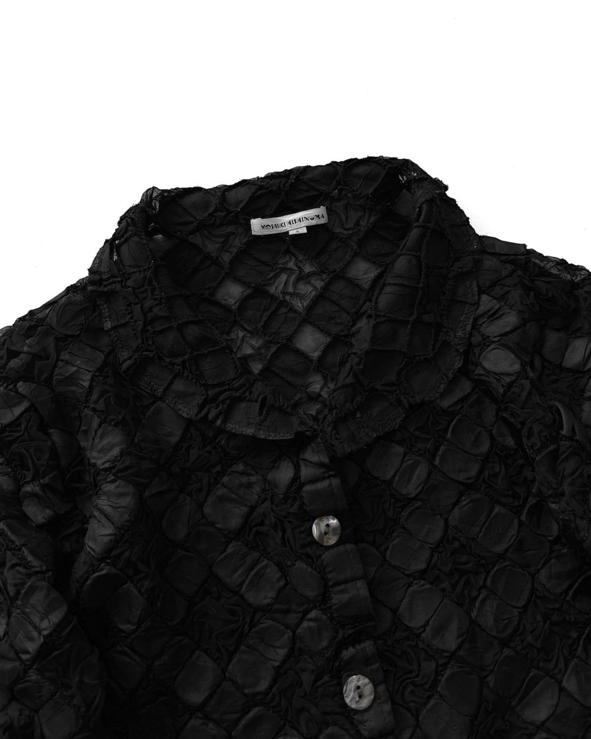 Issey Miyake VINTAGE YOSHIKI HISHINUMA WRINKLE PLEATS SHIRT Size S / US 4 / IT 40 - 4 Thumbnail