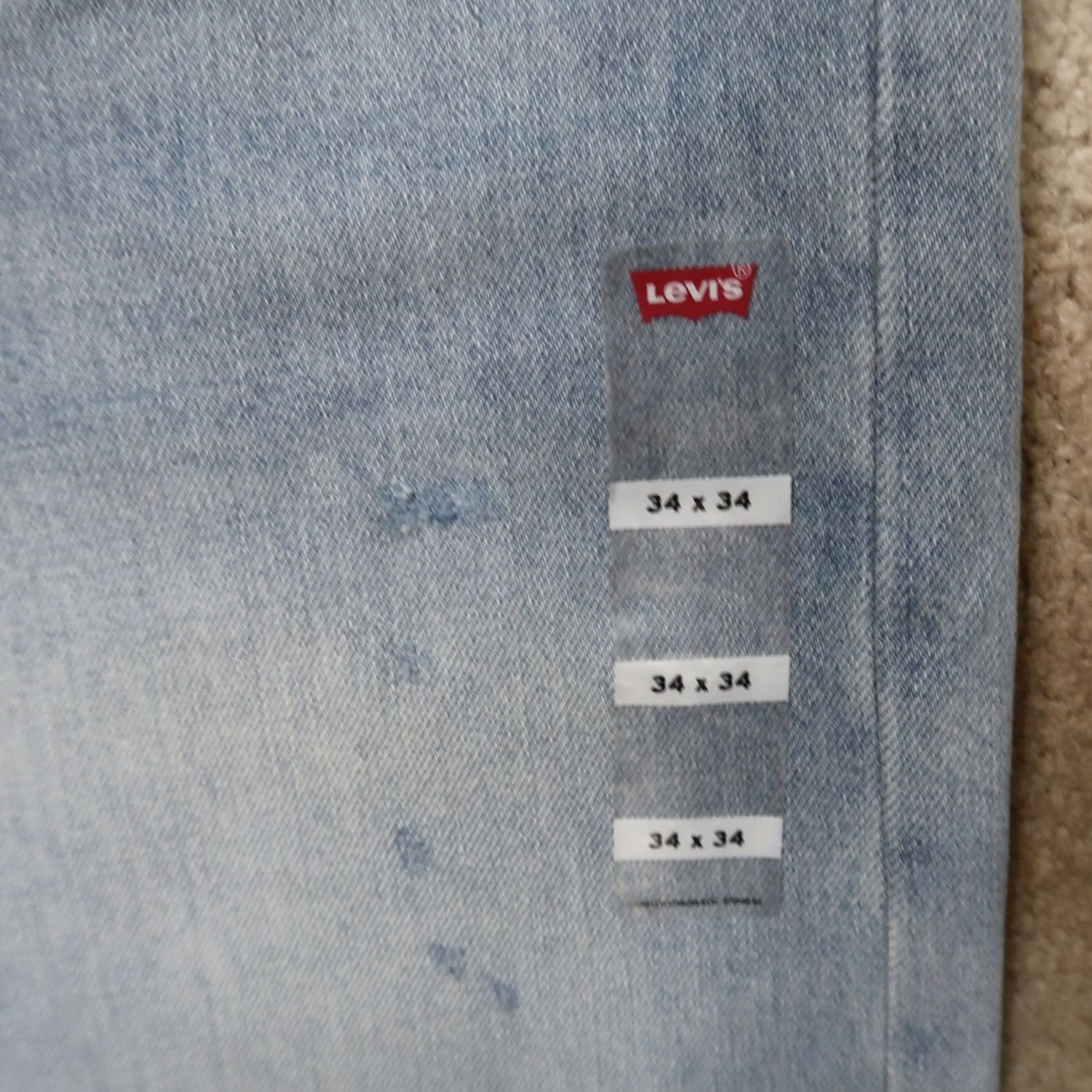 Levi's Levi's 501 Jeans Men's 34x34 Blue Denim Straight Leg Button Fly New Size US 34 / EU 50 - 3 Thumbnail