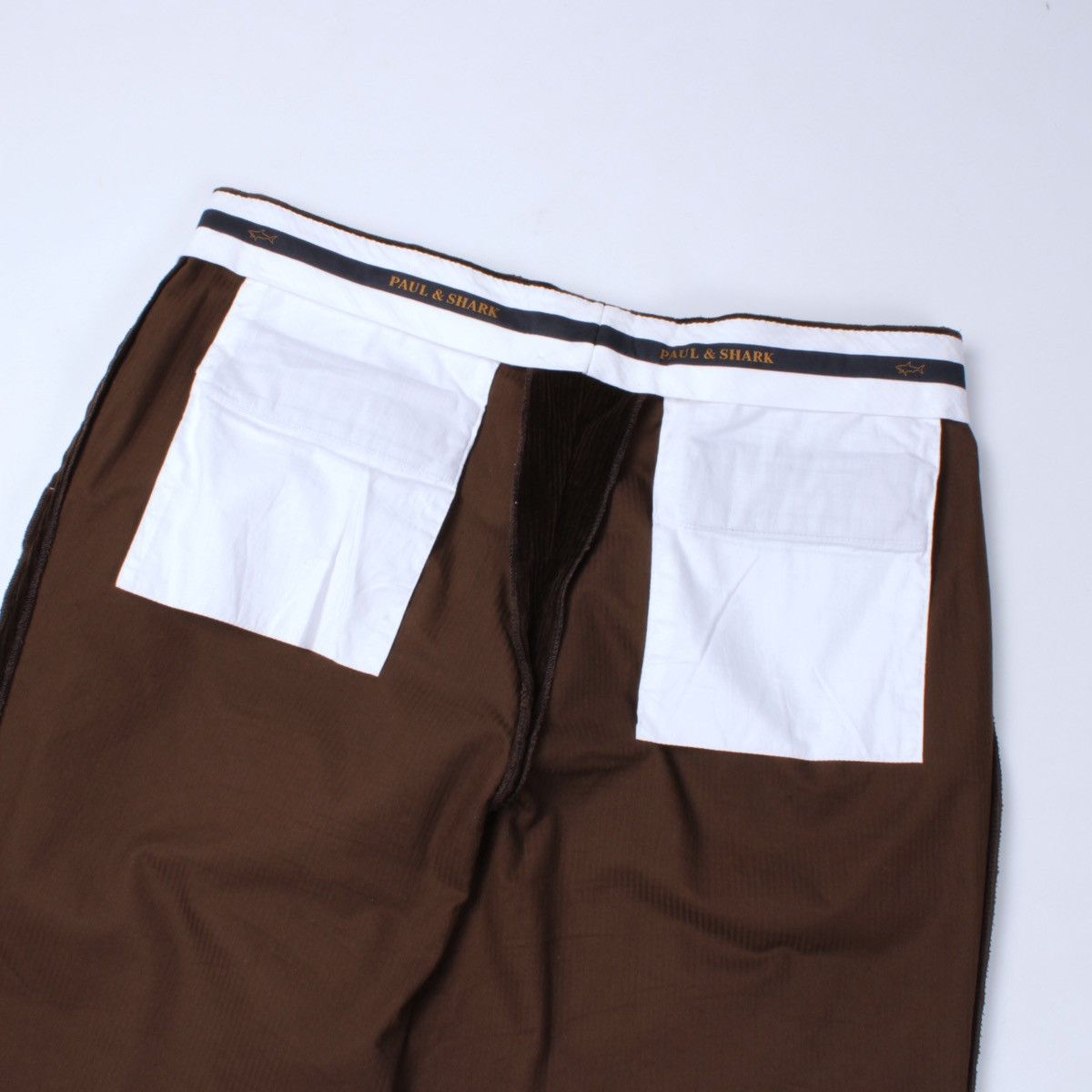 Designer × Paul & Shark × Vintage PAUL & SHARK Velvet Vintage Brown Pants Trousers Elasticized Size US 44 / EU 60 - 20 Thumbnail