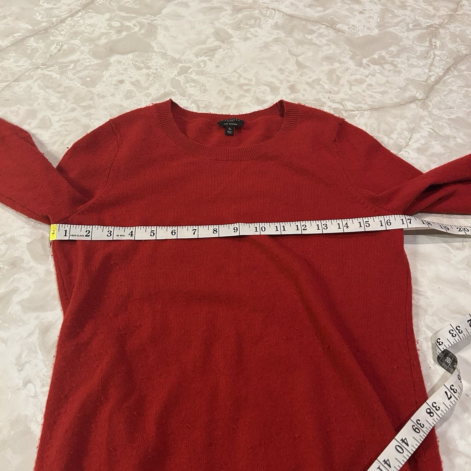 Talbots Talbots 100% Cashmere Sweater Womens Petites Small Sp Red Ro Size S / US 4 / IT 40 - 3 Thumbnail