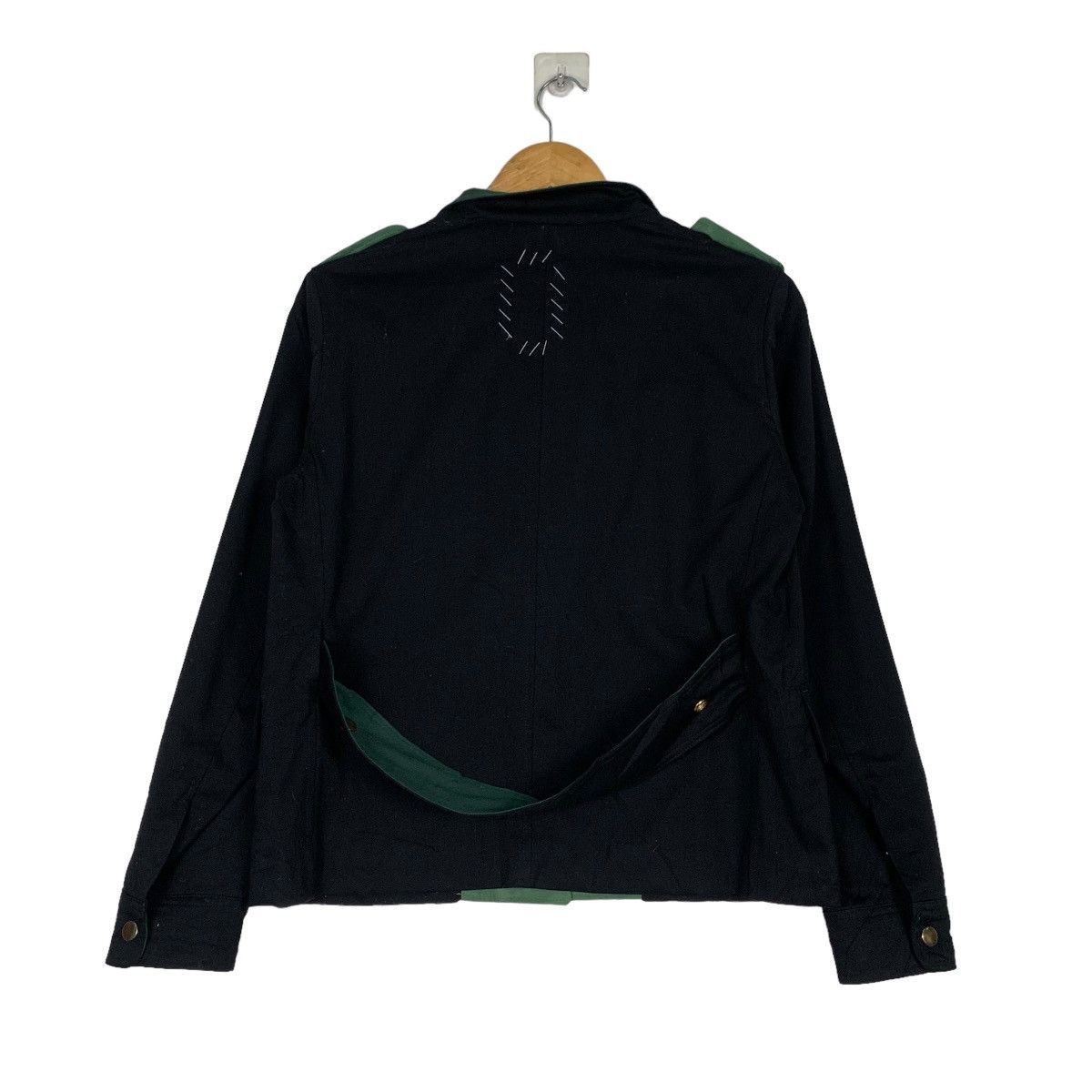Japanese Brand OKIRAKU Double Collar Belted Pea Jacket #0957-C42 Size S / US 4 / IT 40 - 18 Thumbnail