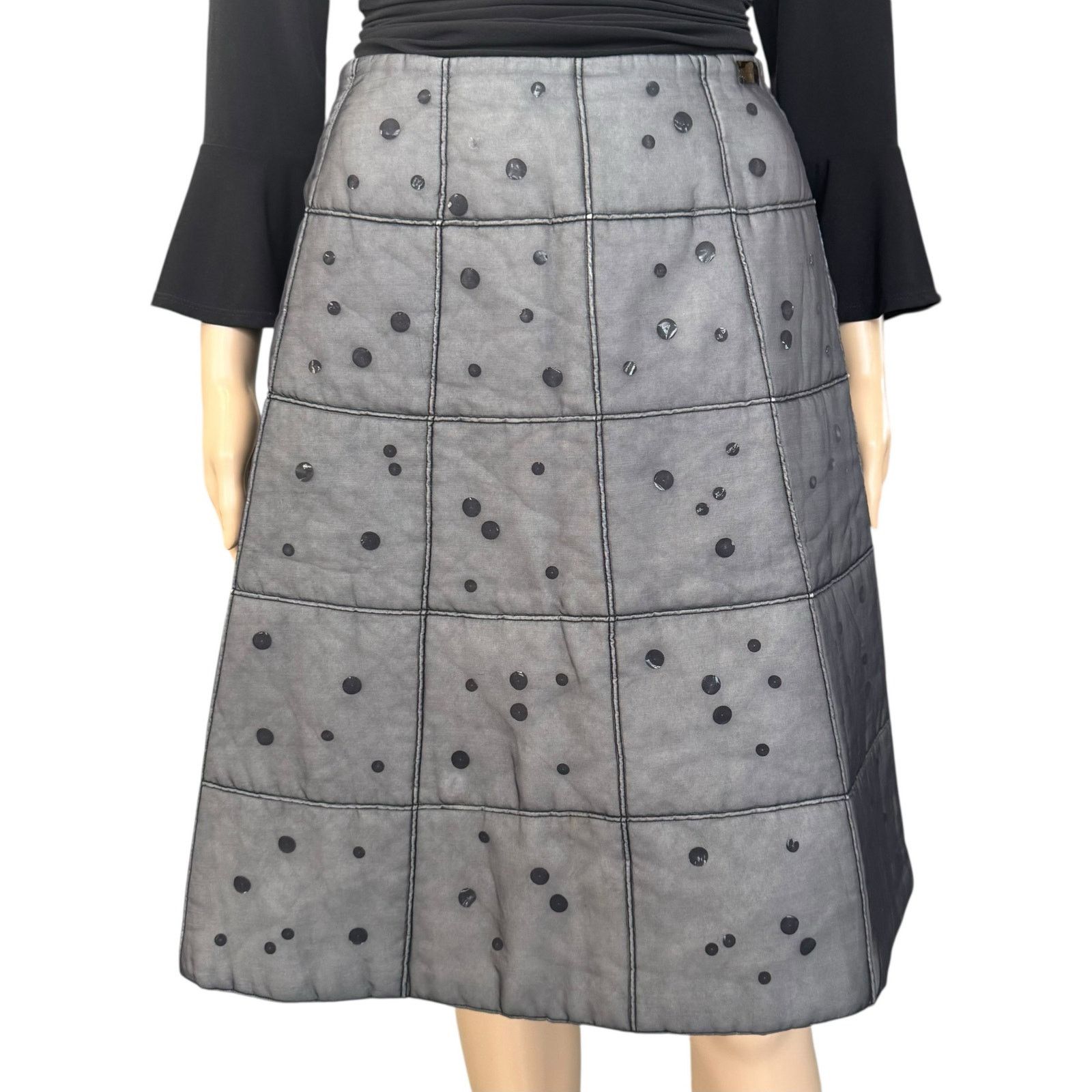 Chanel Chanel Polka Dot Skirt Size 27" / US 4 / IT 40 - 3 Thumbnail