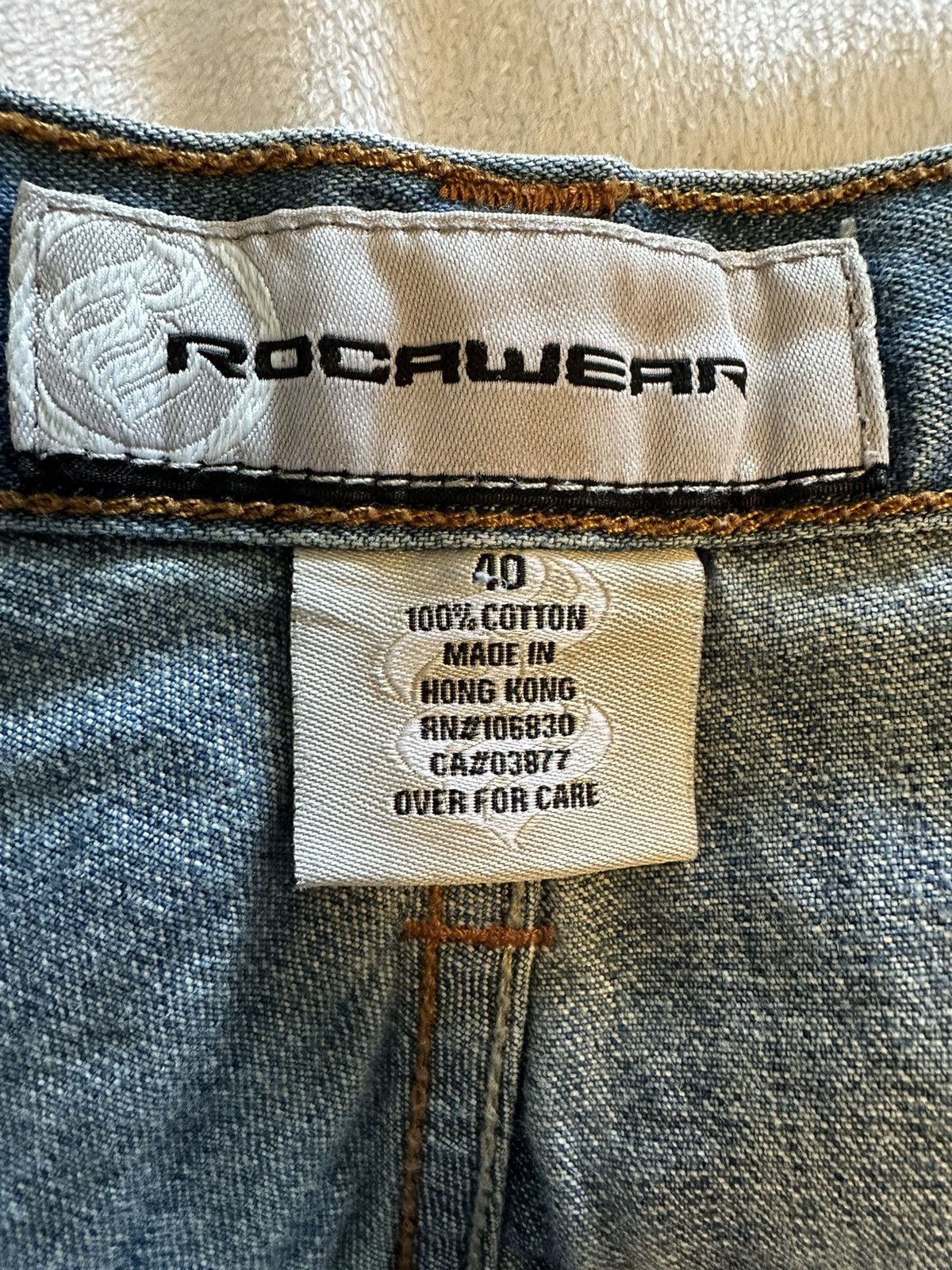 Rocawear × Vintage VTG Rocawear Denim Shorts Mens Blue-40x14 Size US 40 / EU 56 - 8 Thumbnail