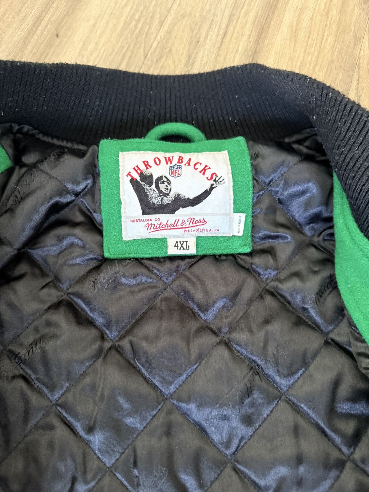Mitchell & Ness Mitchell & Ness NFL Throwbacks NY Jets Varsity Jacket Sz 4XL Size US XXL / EU 58 / 5 - 5 Thumbnail