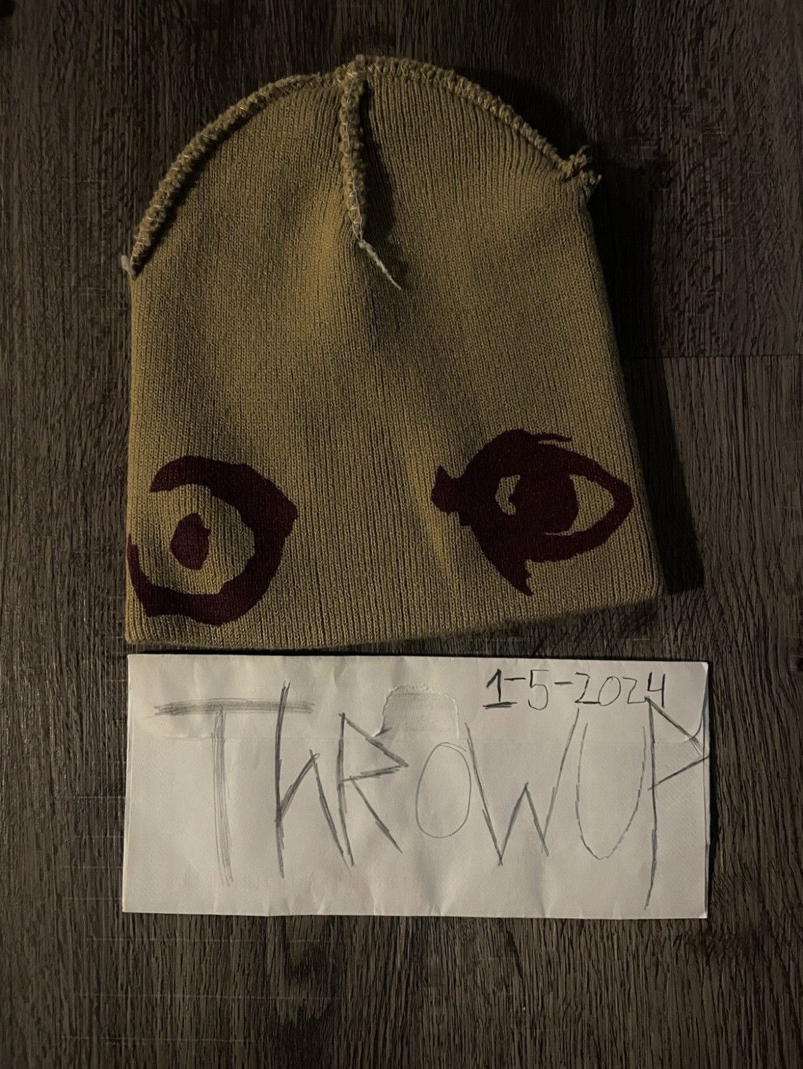 image of Actual Hate Beanie in Beige, Men's
