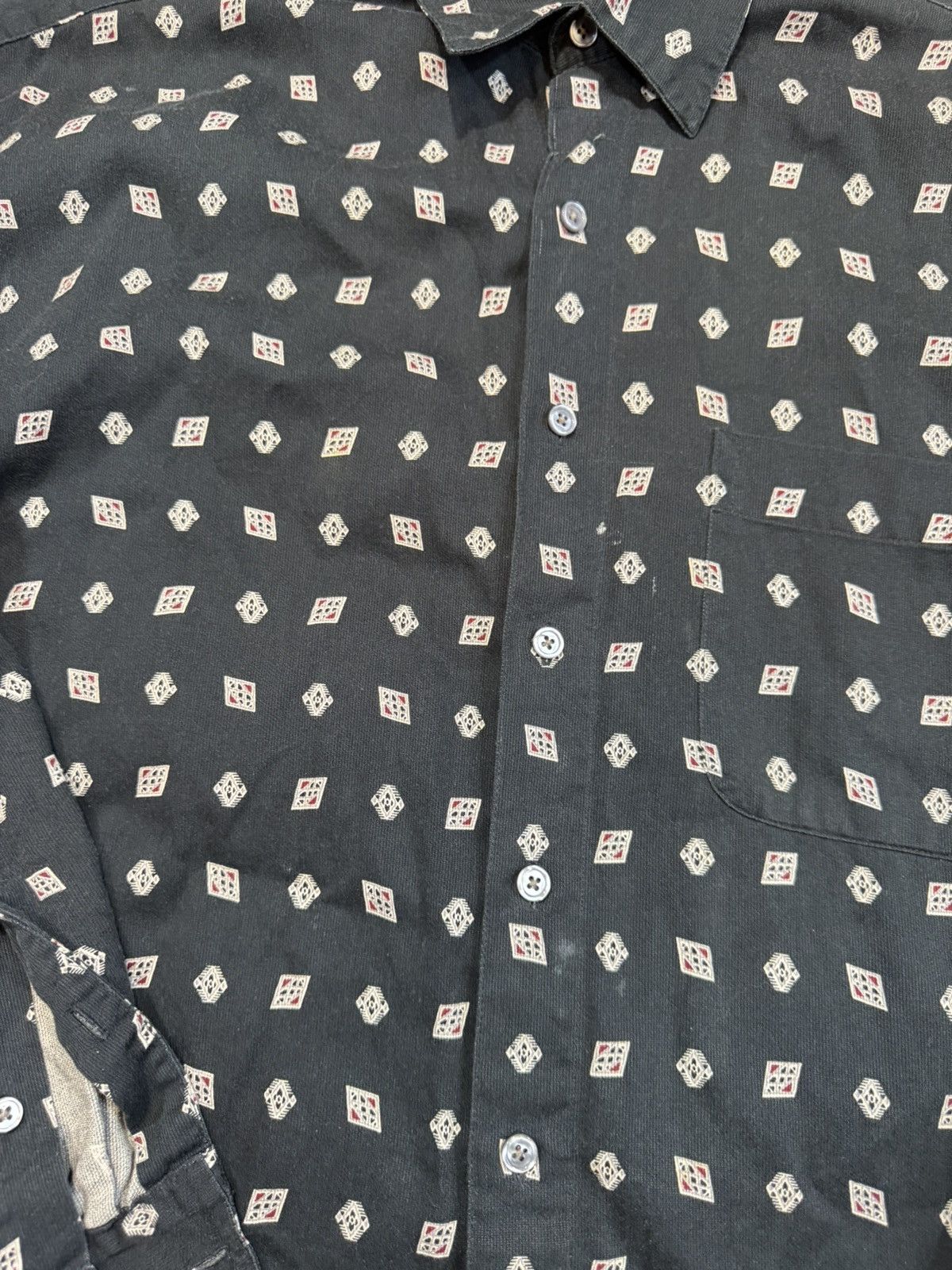 Perry Ellis Vintage Perry Ellis Patterned Button Up Shirt Size US L / EU 52-54 / 3 - 5 Thumbnail
