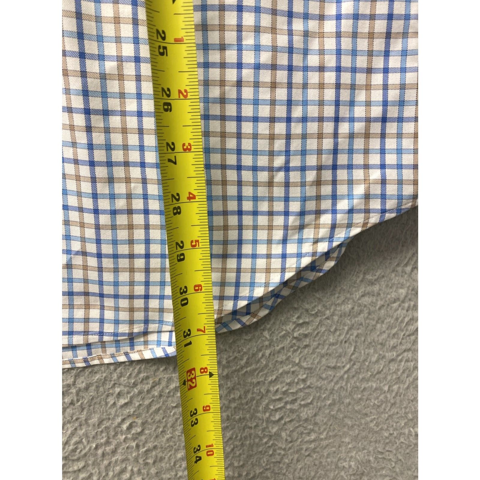 Peter Millar PETER MILLAR Nanoluxe Long Sleeve Button-Up Shirt Plaid Checkered Adult L Multicolor Classic Preppy Mens Size US L / EU 52-54 / 3 - 7 Thumbnail